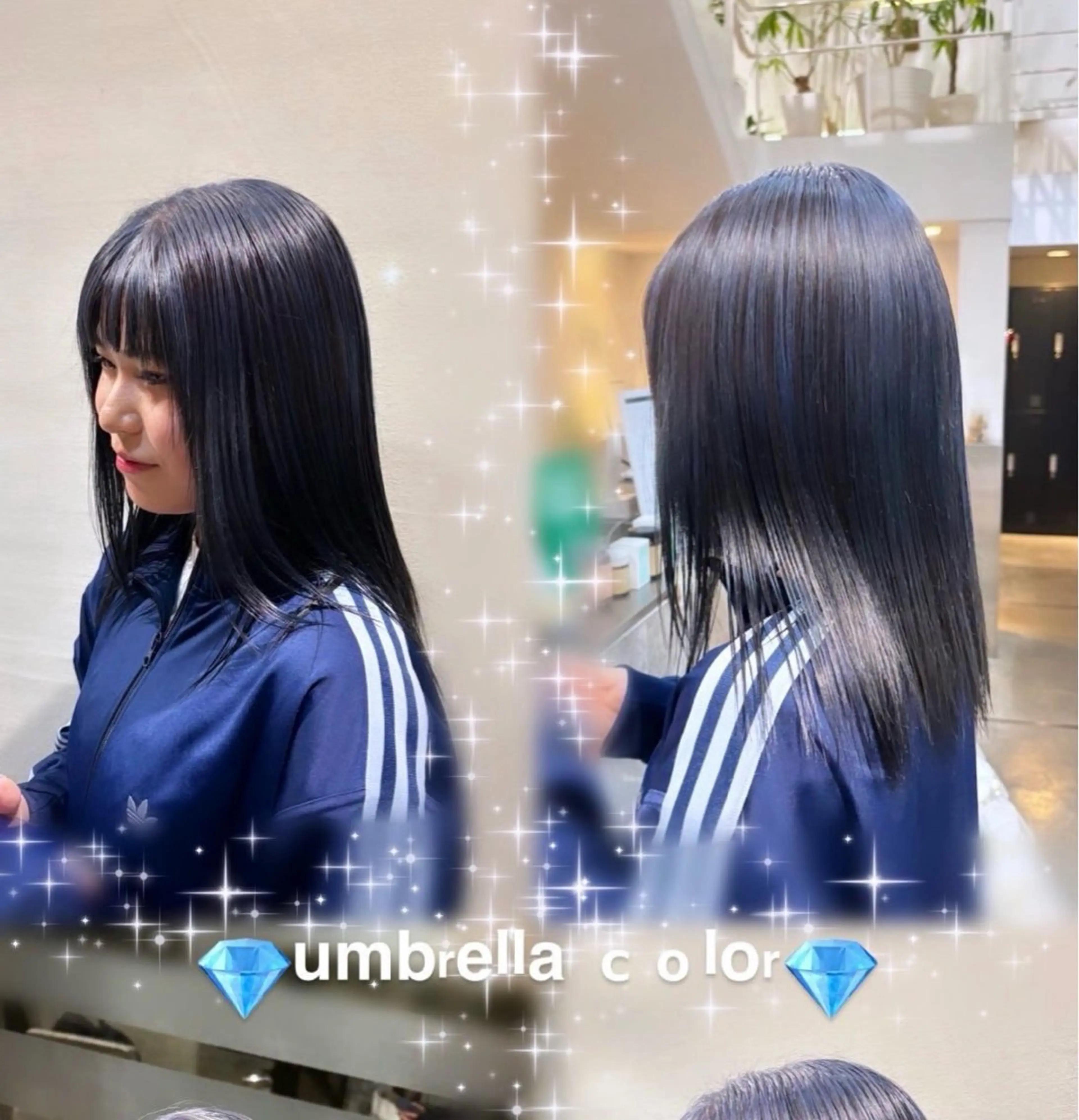 ミディアム yui/ラベンダー/ ピンク/ワインレッドのヘアスタイル