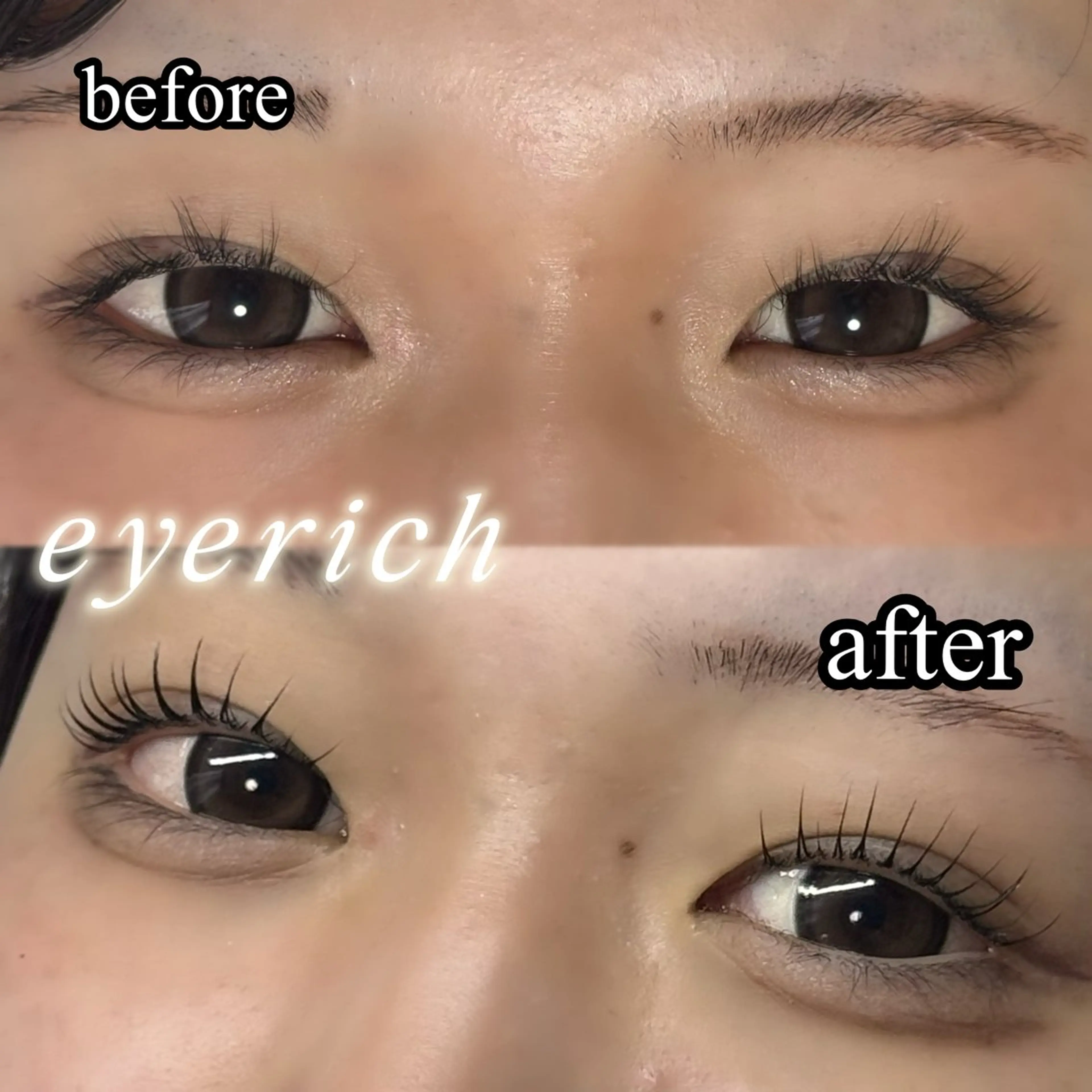 マツエク・マツパ パリジェンヌラッシュリフト eyerich 蘇我店のマツエク・マツパデザイン