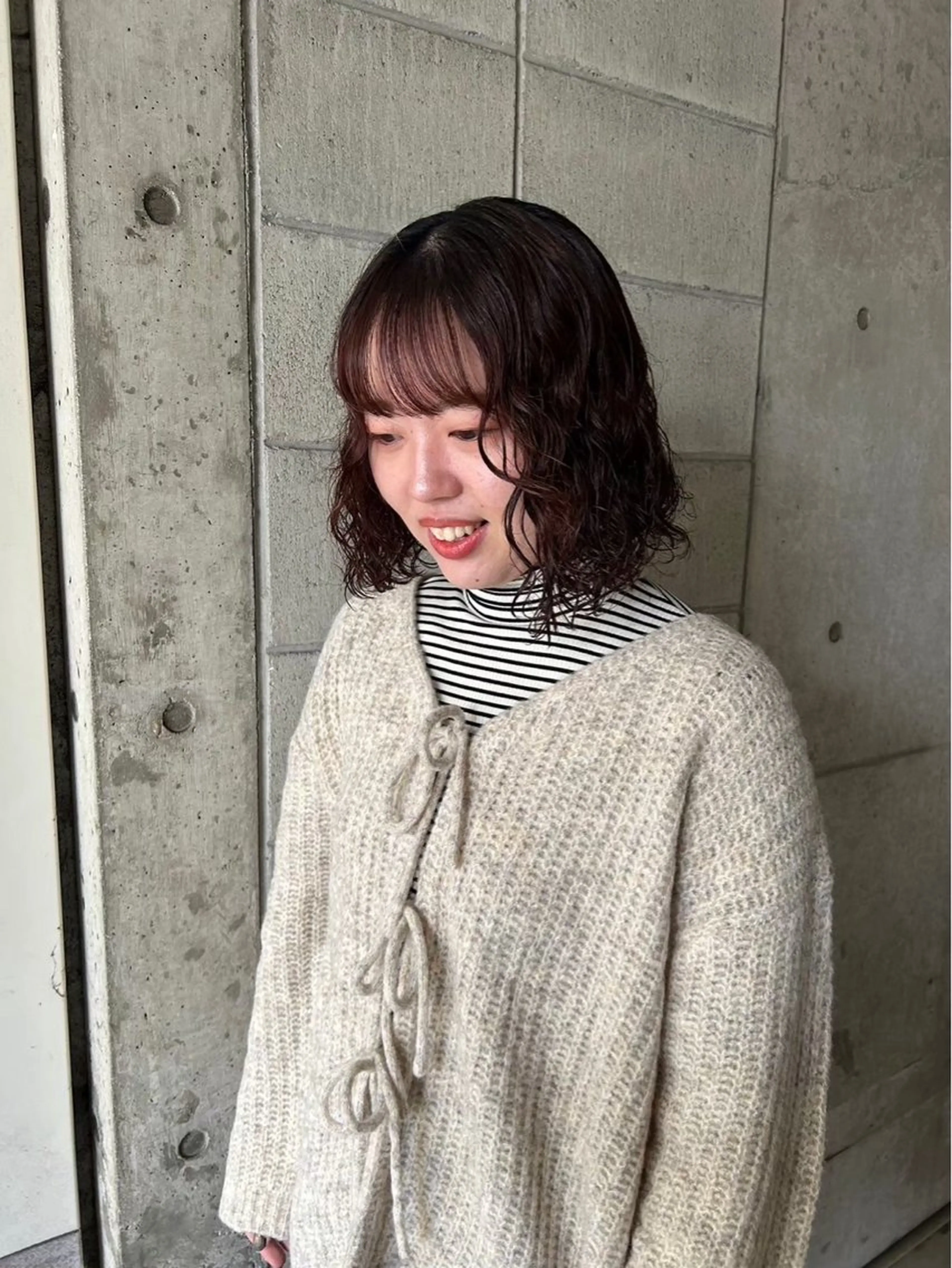 ショート パーマ 中村 衣里のヘアスタイル