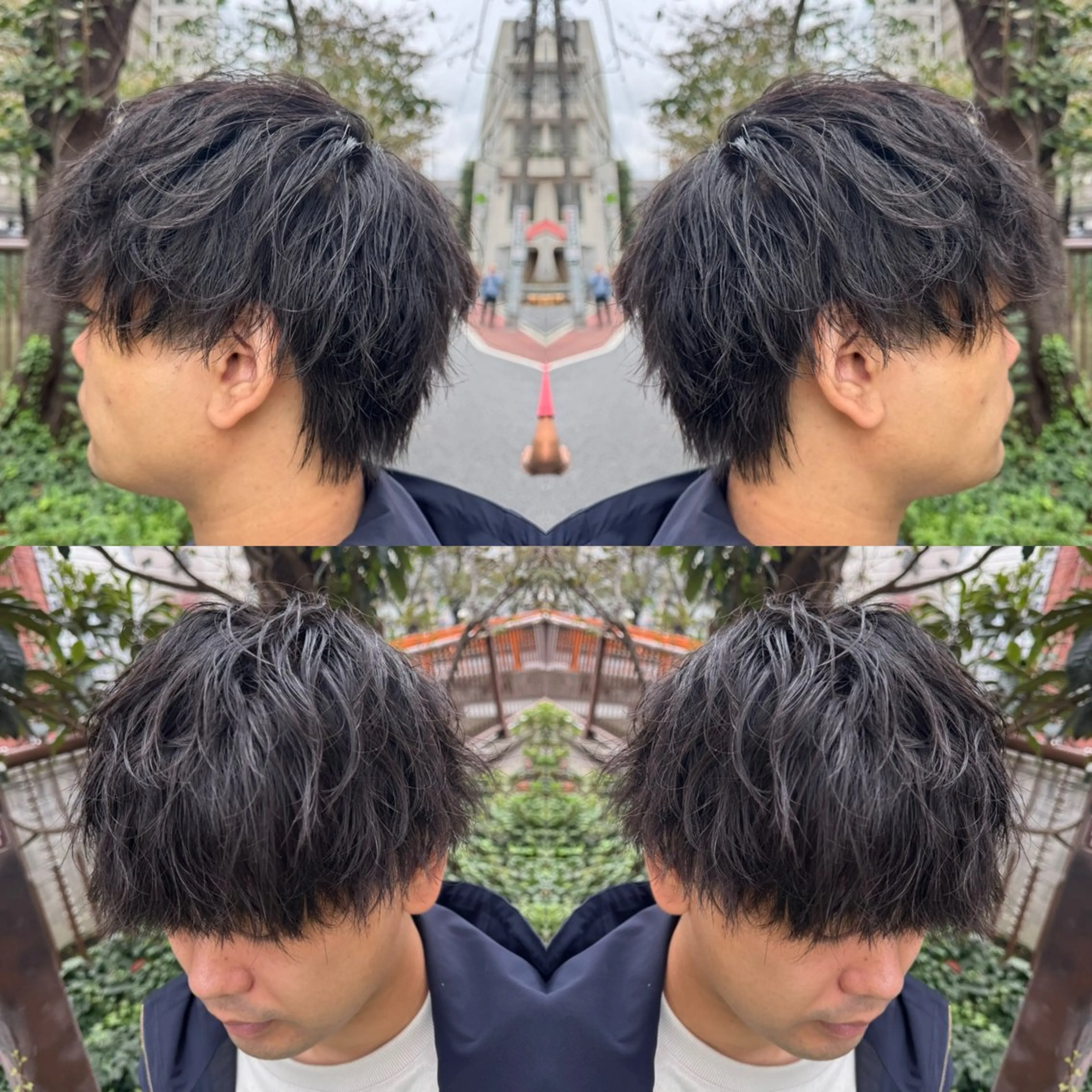 ショート パーマ メンズ カット パーマ "PEPPU "所属・🌈推し色派手髪 ハイトーンShinのヘアスタイル