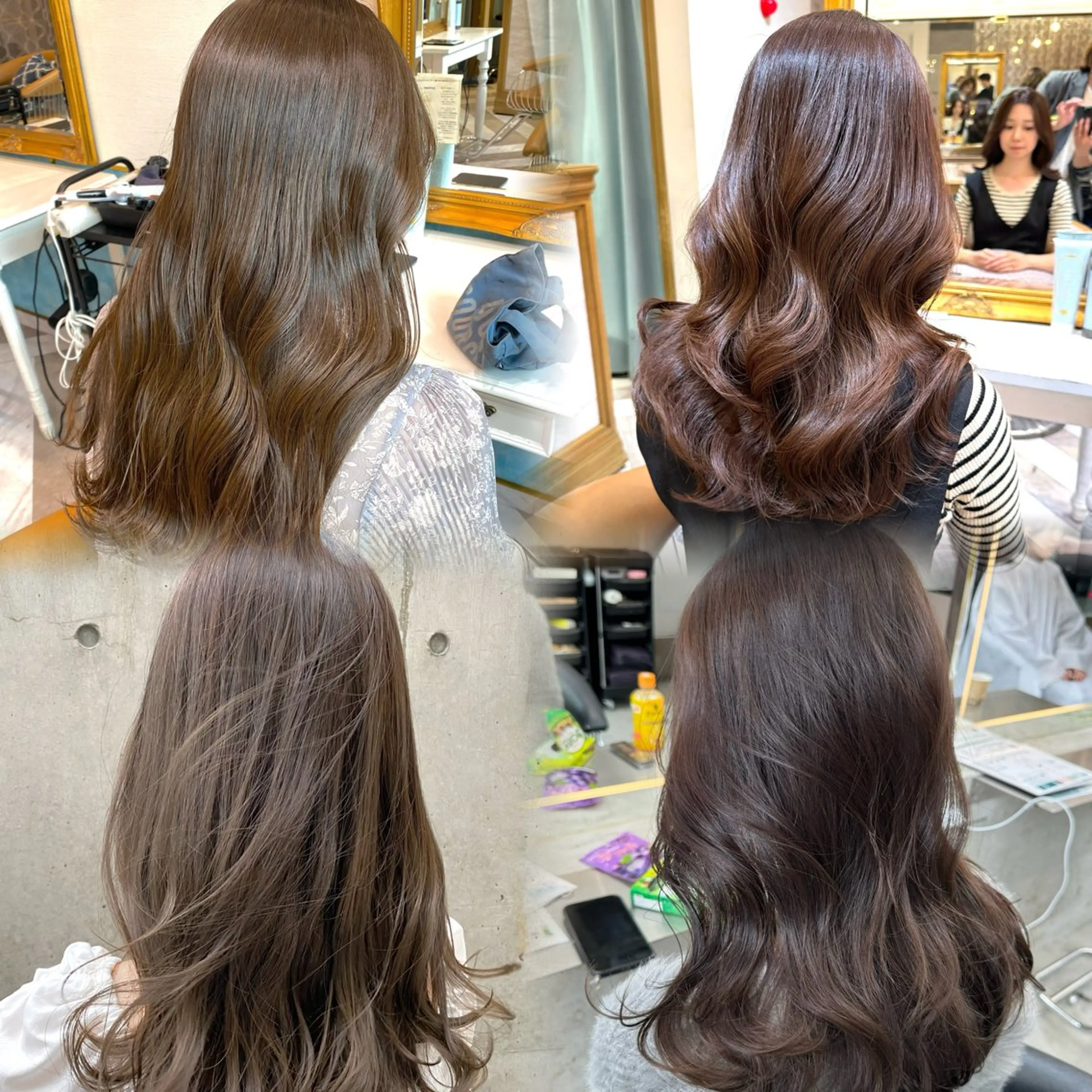 ロング カラー カット ヘアカラー トリートメント レイヤーカット /透明感カラー西田のヘアスタイル