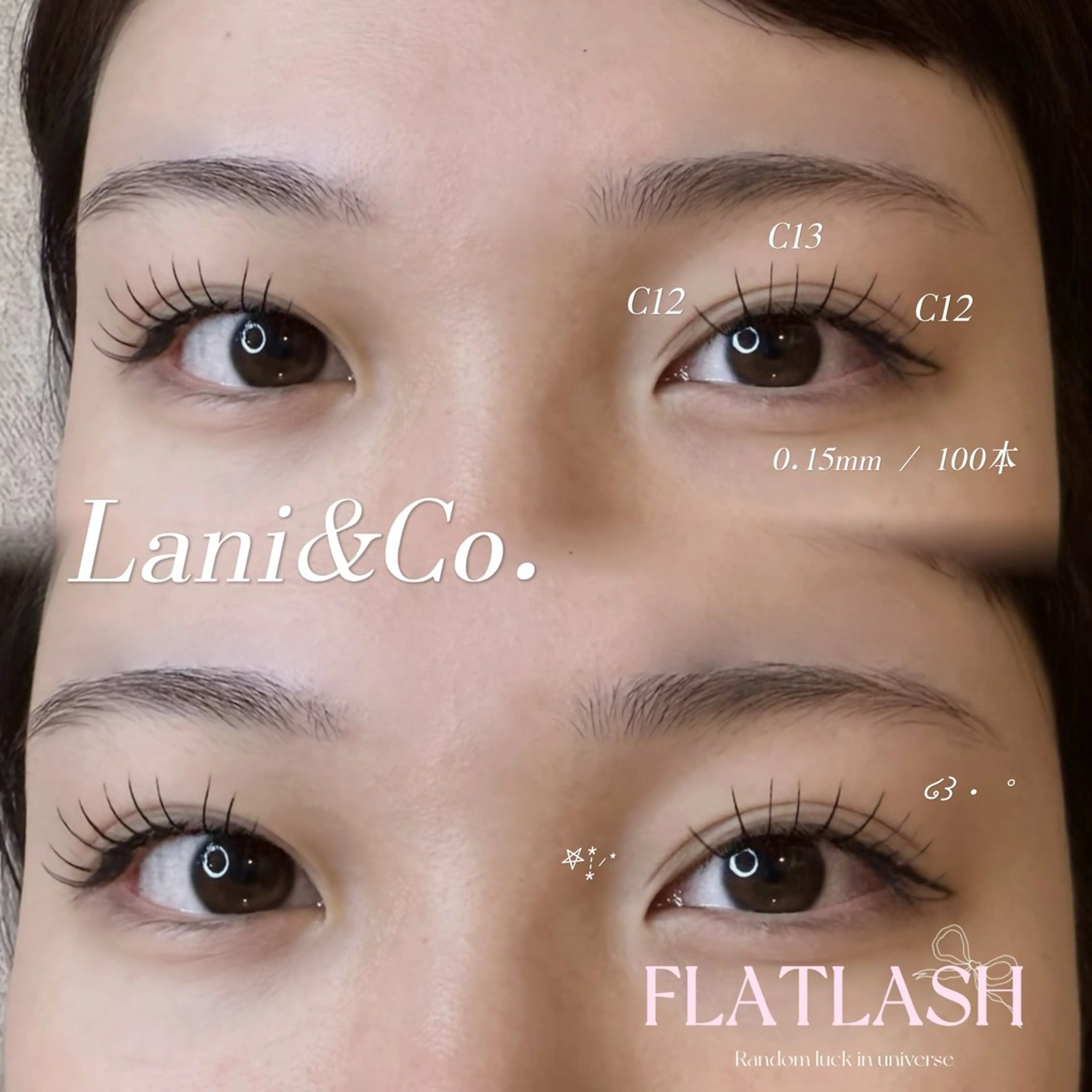 マツエク・マツパ キュート マツエク Lani&Co. kiyoraのマツエク・マツパデザイン