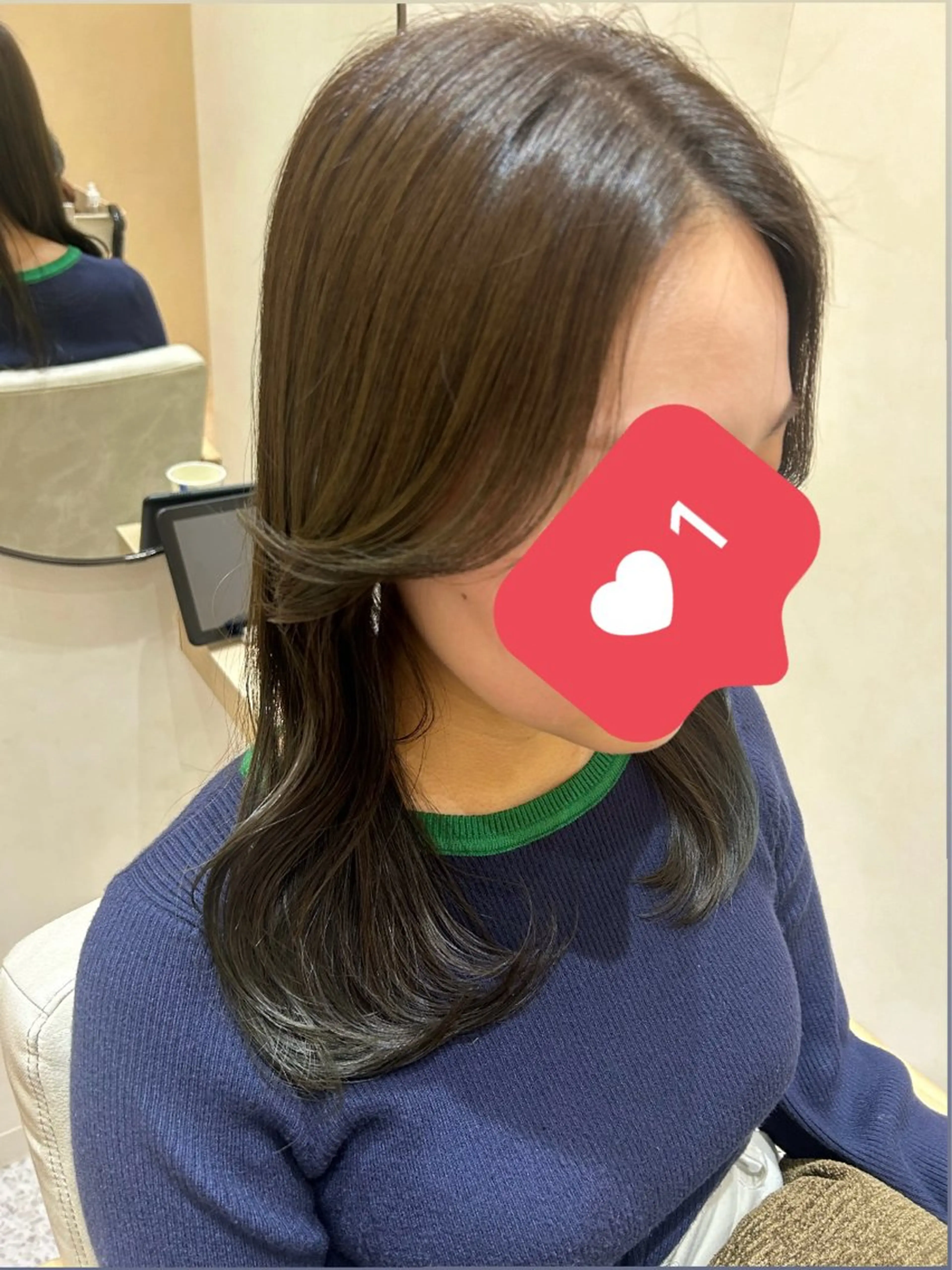 ミディアム カラー Yamamoto 半個室美容室zinaのヘアスタイル