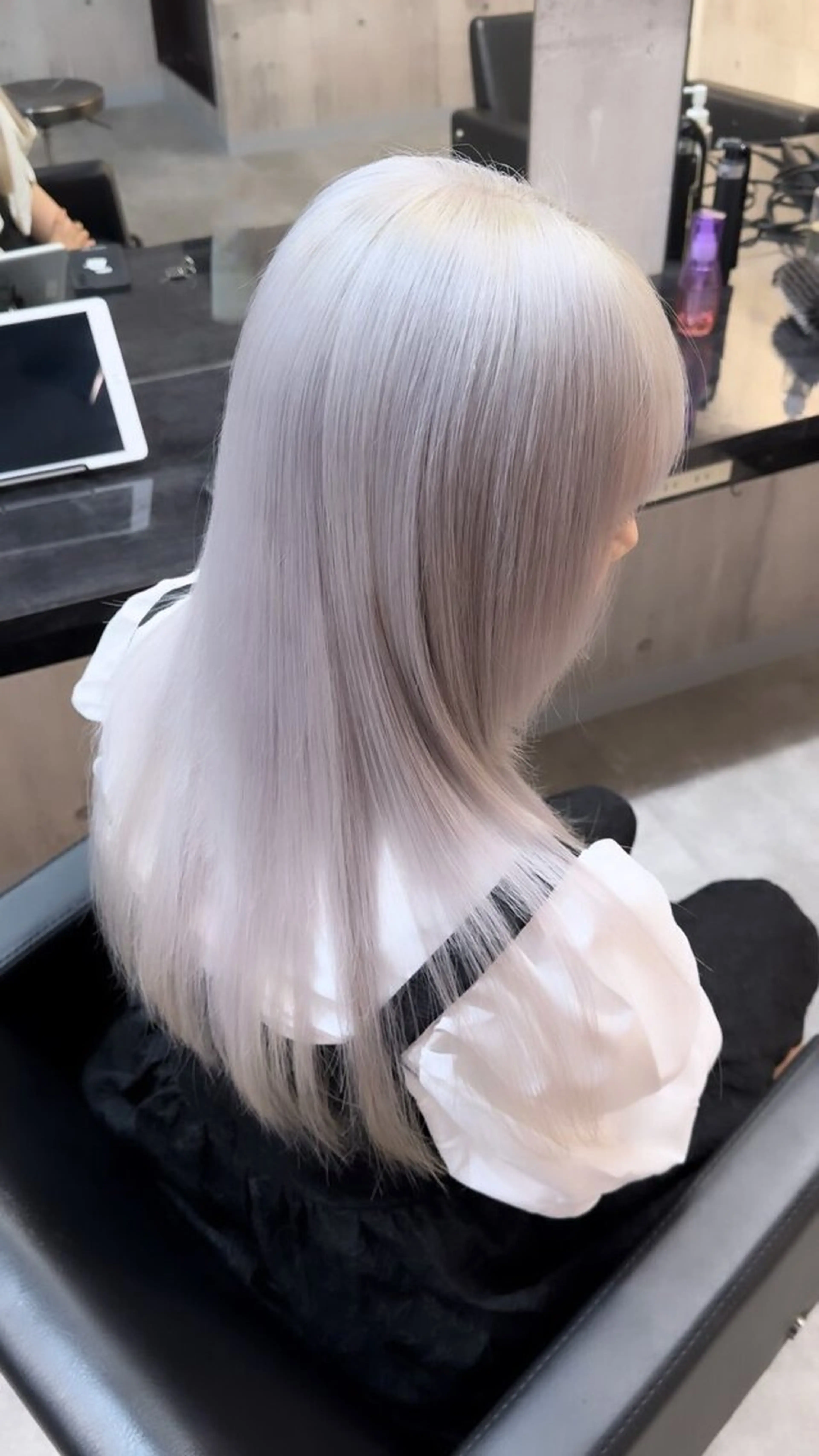 ミディアム カット トリートメント Maison髪質改善 レイヤー/三宮のヘアスタイル