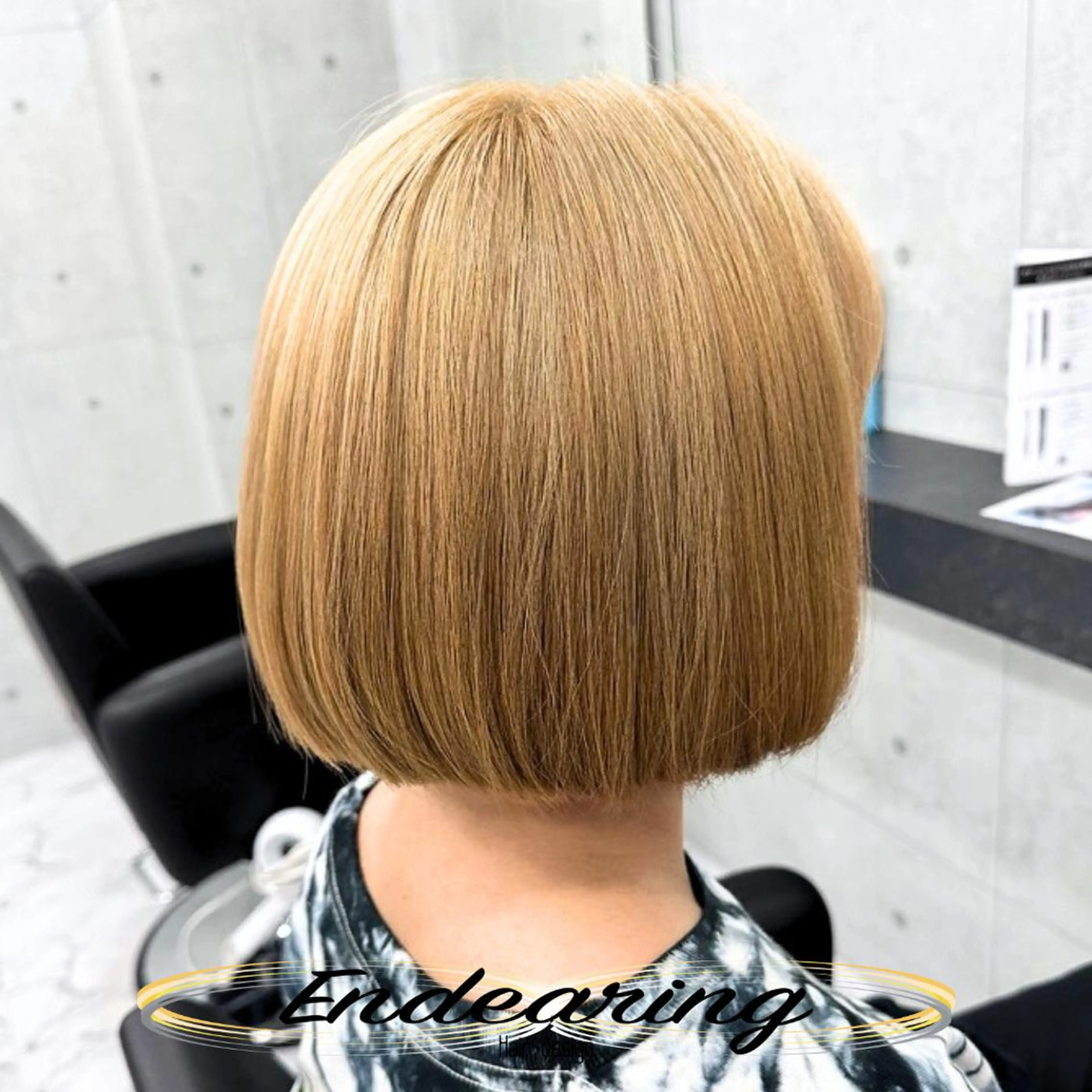 カラー ベージュカラー ブリーチ 透明感カラー デザインカラー ボブ ヘアカラー 柳田 怜那/銀座 Endearingのヘアスタイル