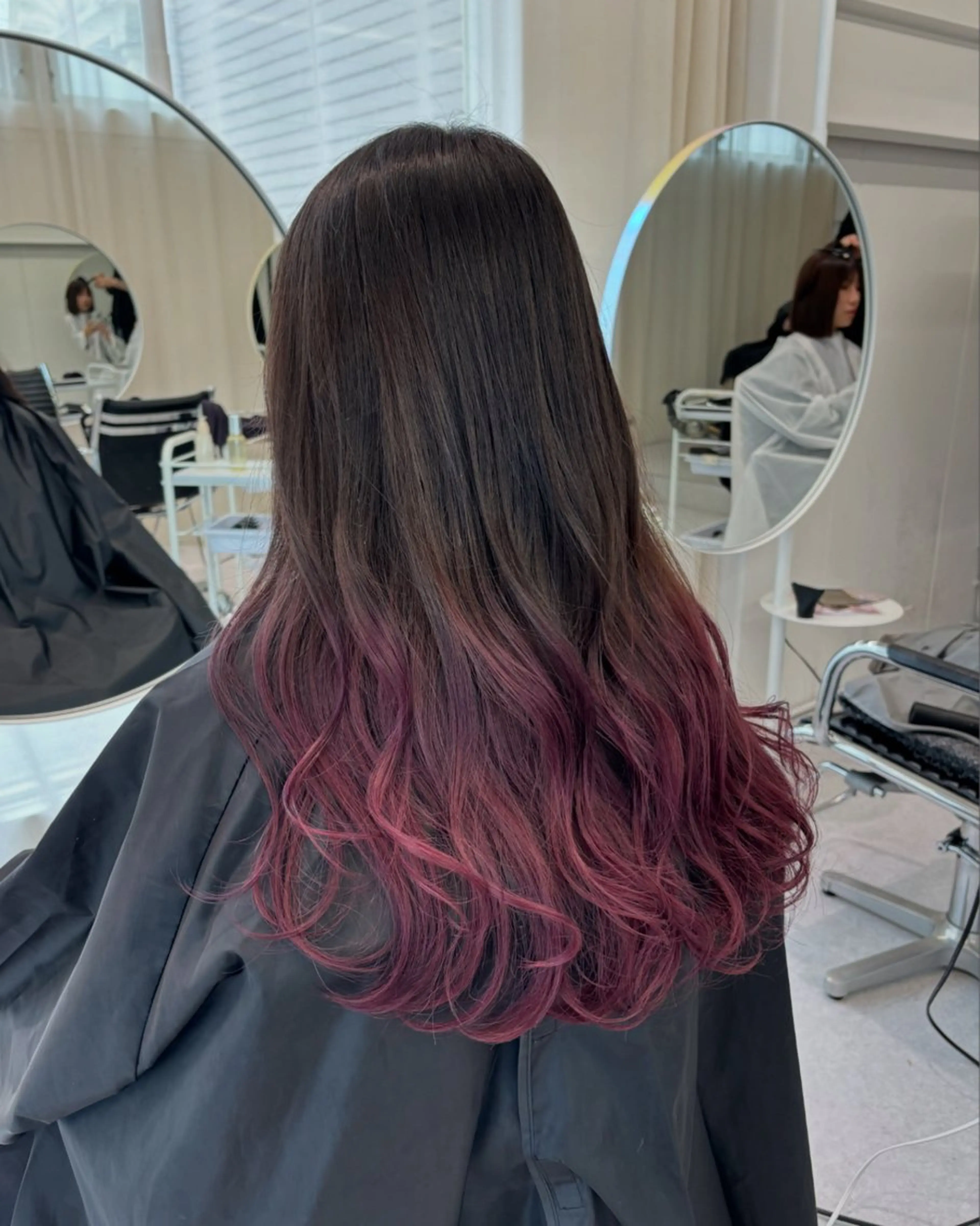 ロング ヘアカラー トリートメント 韓国レイヤー/ヘア カラー🎀ayamiのヘアスタイル