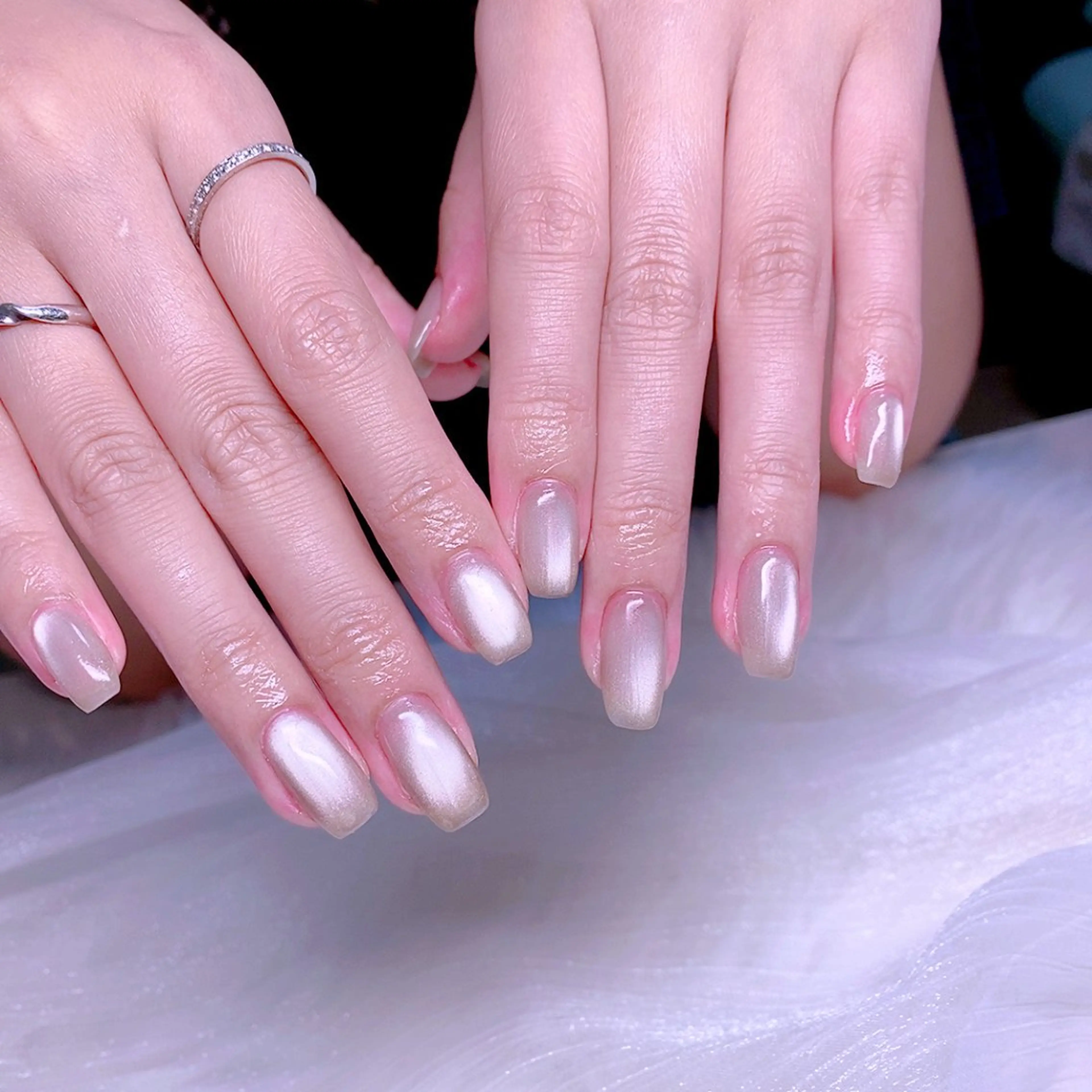 ネイル マグネットネイル オフィスネイル Nail Yunaのネイルデザイン