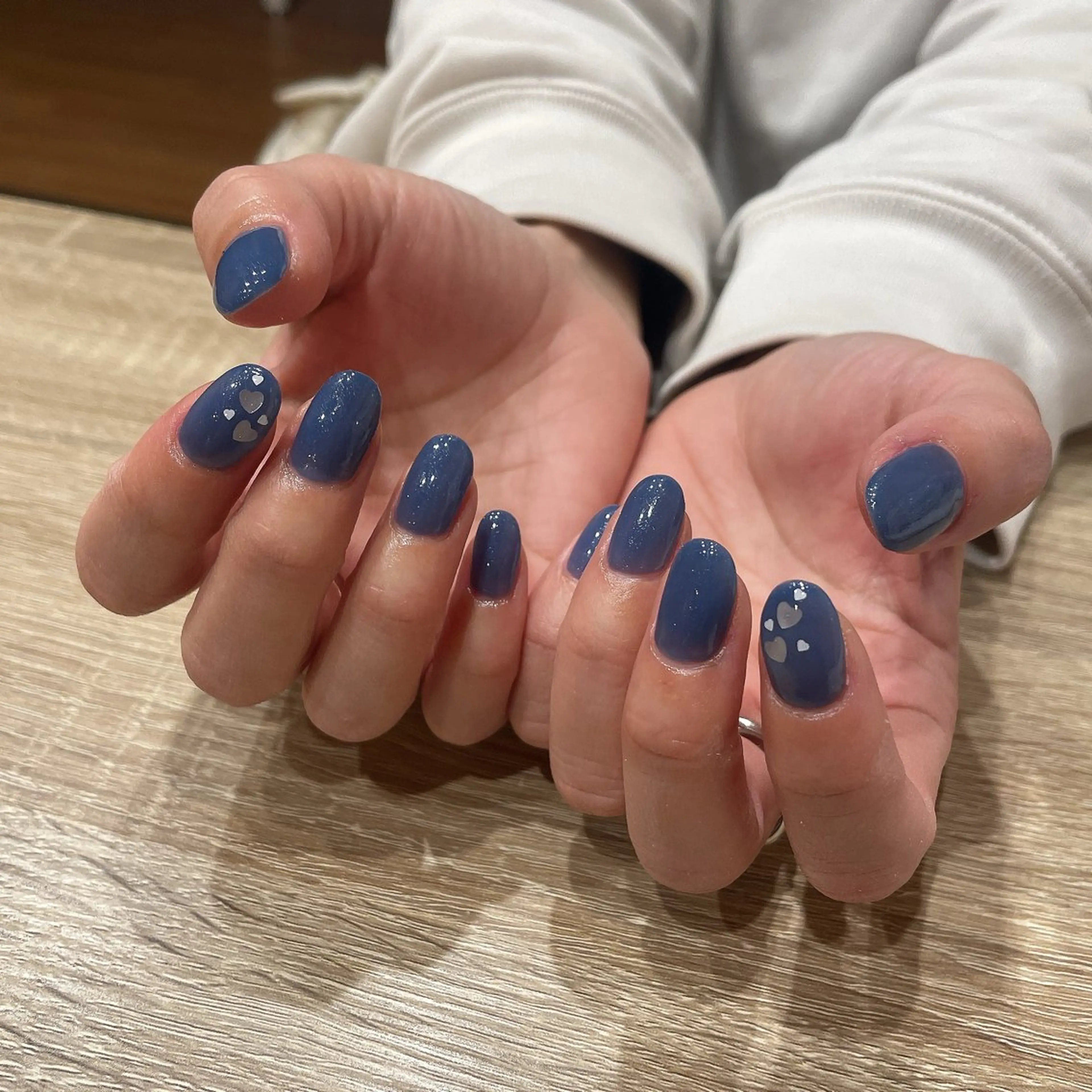 ネイル ハート ハンドネイル liberté🫧 新小岩のネイルデザイン