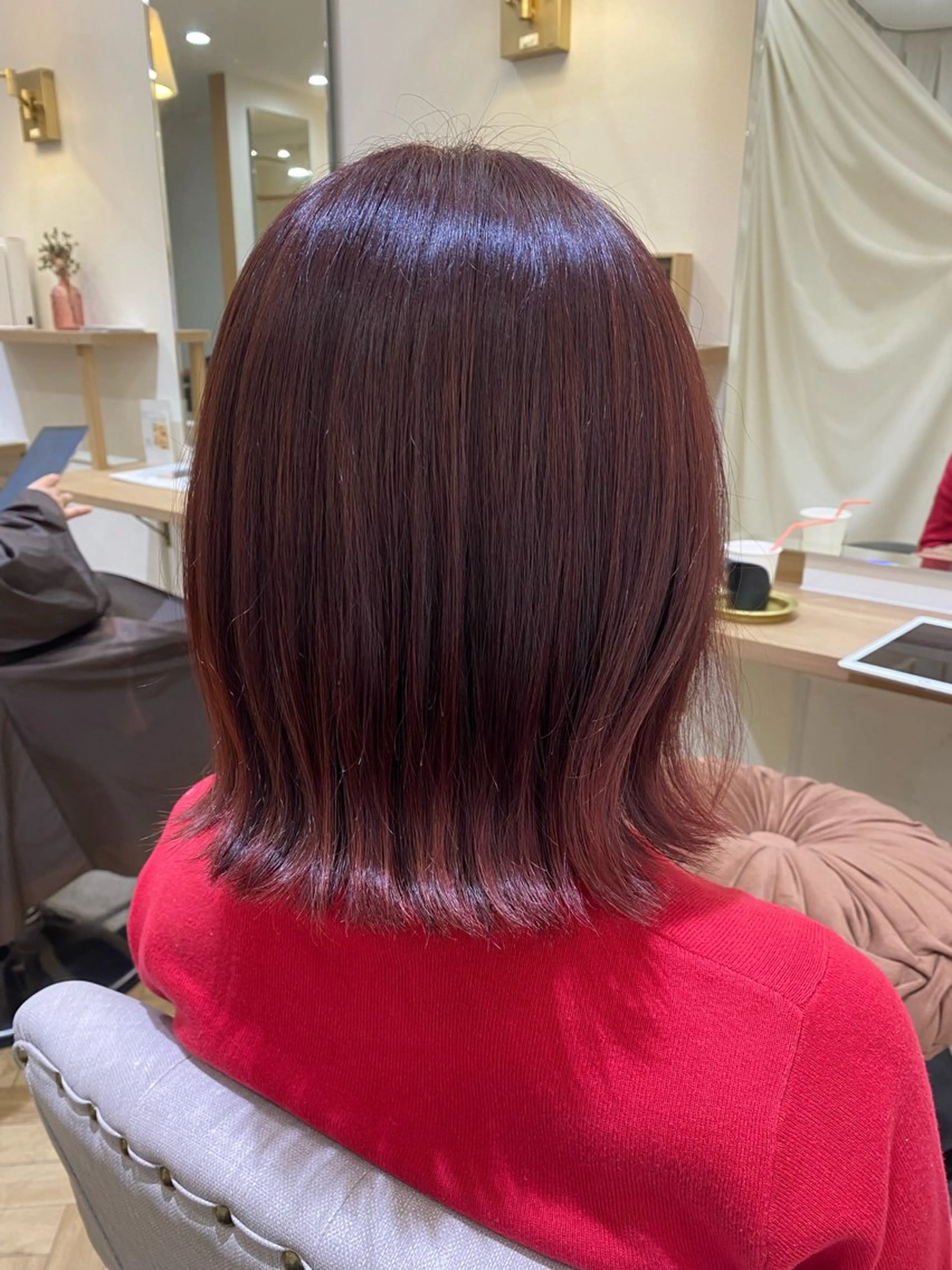 ショート カラー ブリーチ ブリーチなしカラー ピンクカラー ボブ 外ハネヘア 韓国ヘア・カラー 🩵SHIZUKUのヘアスタイル