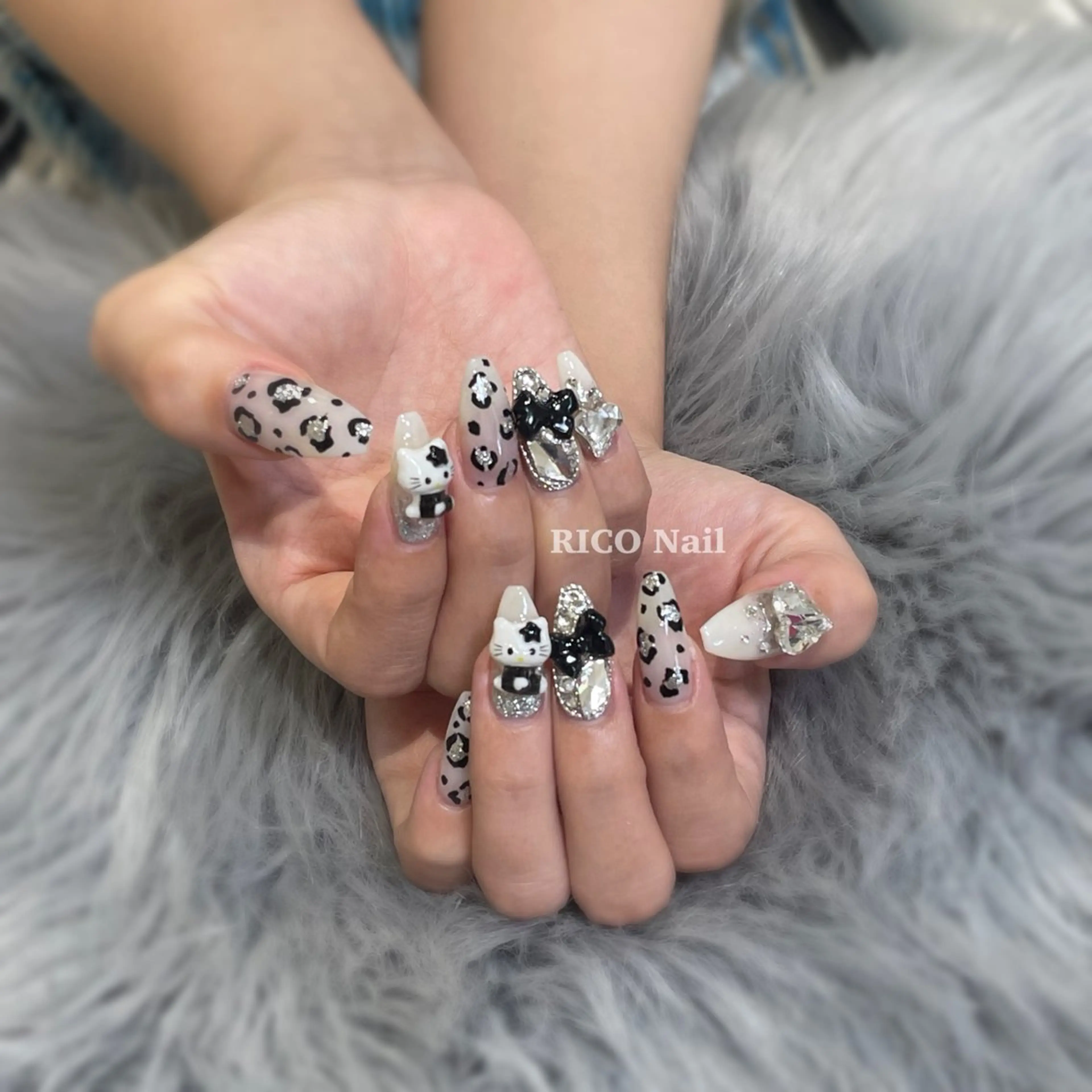 ネイル ハンドネイル RICO Nail パーツつけ放題🌈のネイルデザイン