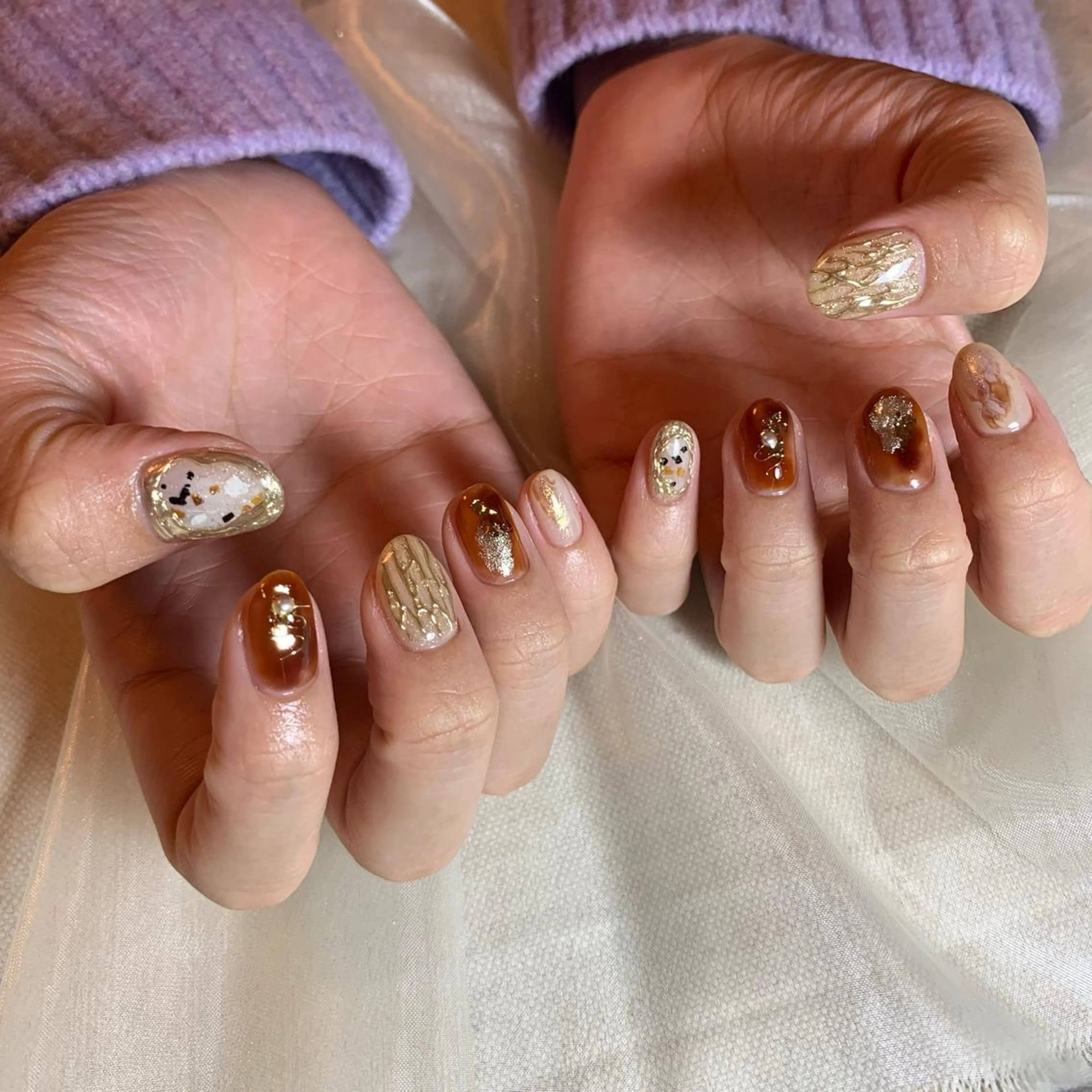 ネイル ハンドネイル 里見 麗のネイルデザイン