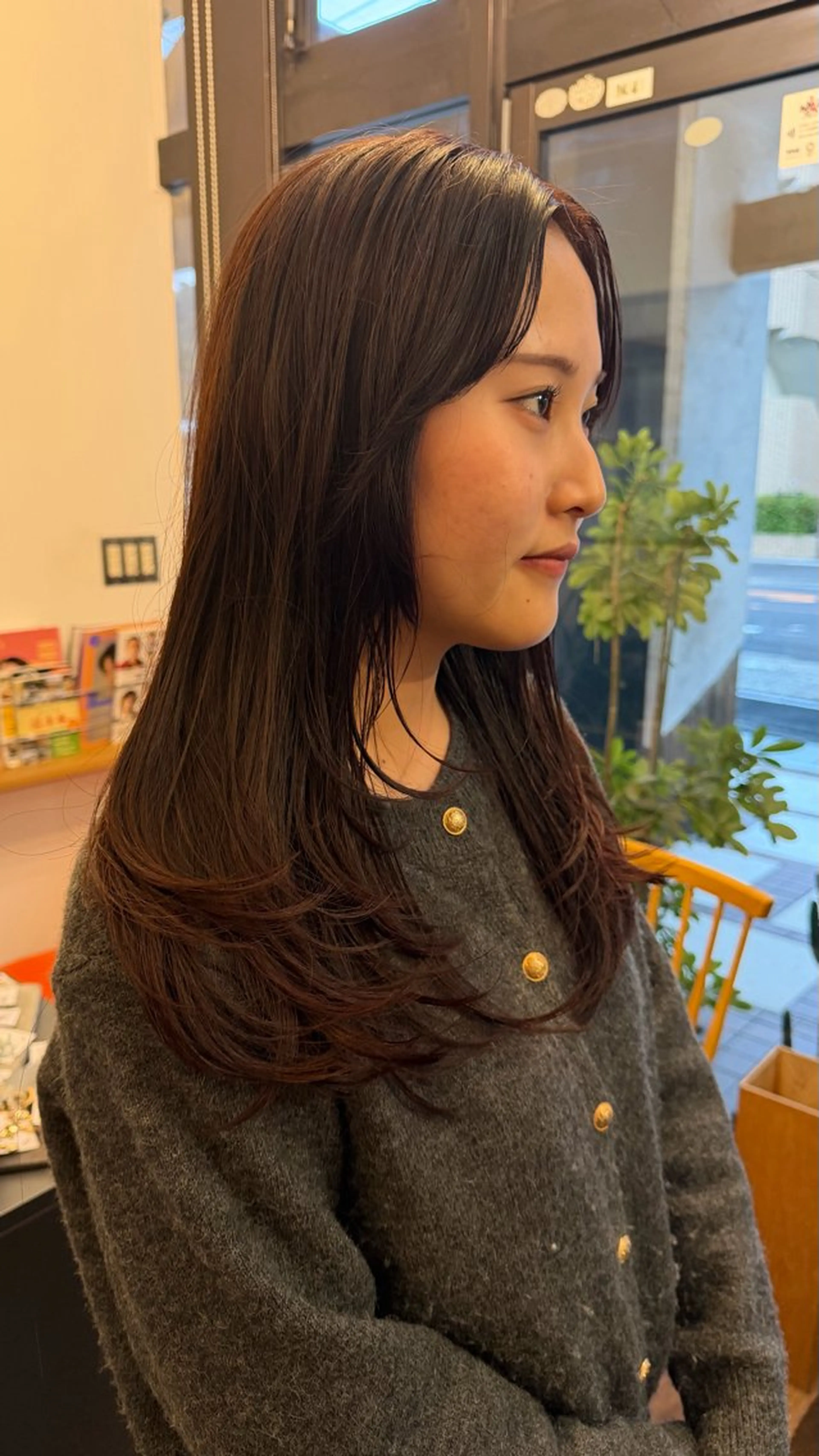 ロング カラー カシス nendo kanaのヘアスタイル
