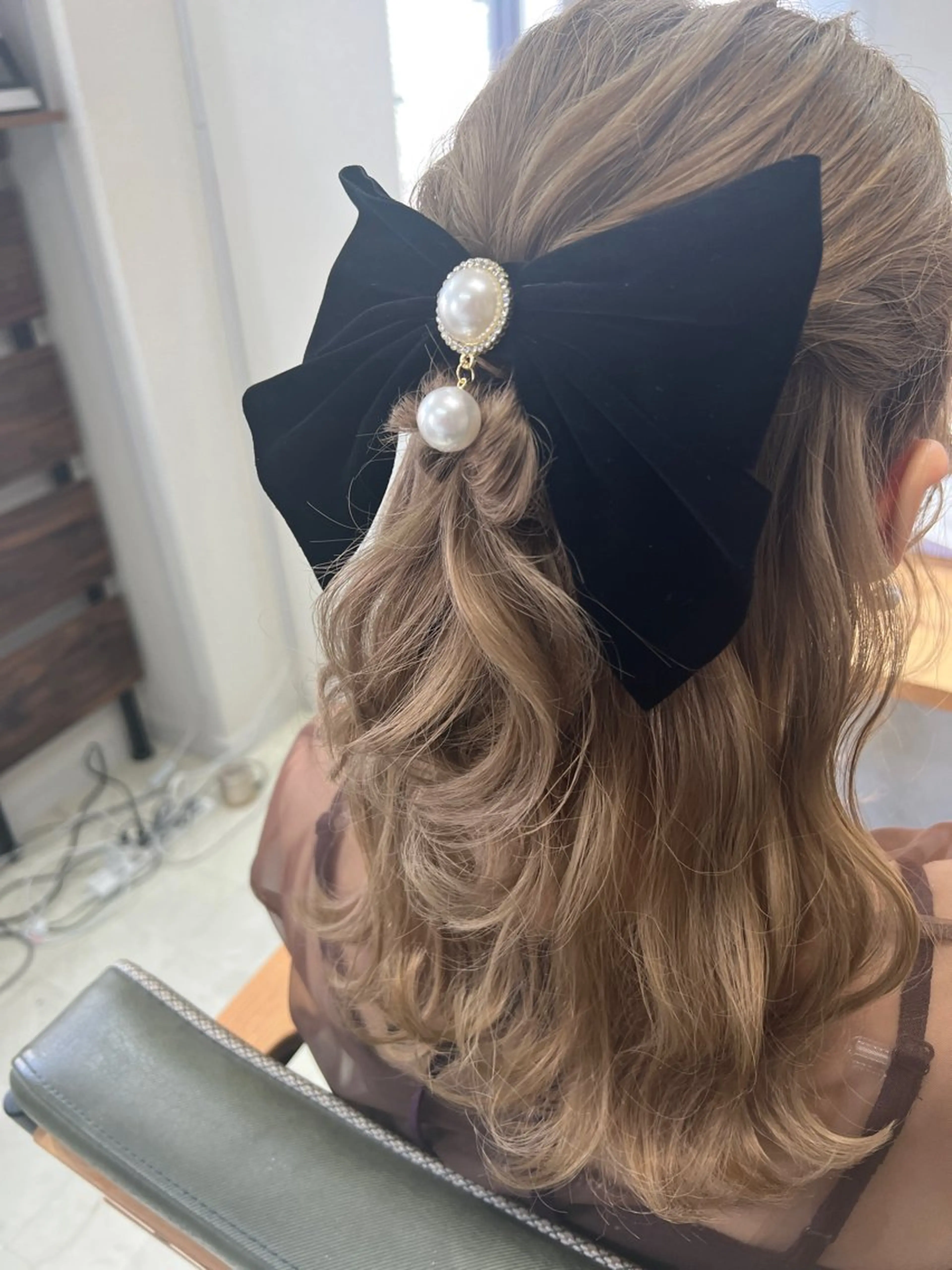 セミロング ヘアアレンジ ハーフアップ 山室 敬義のヘアスタイル