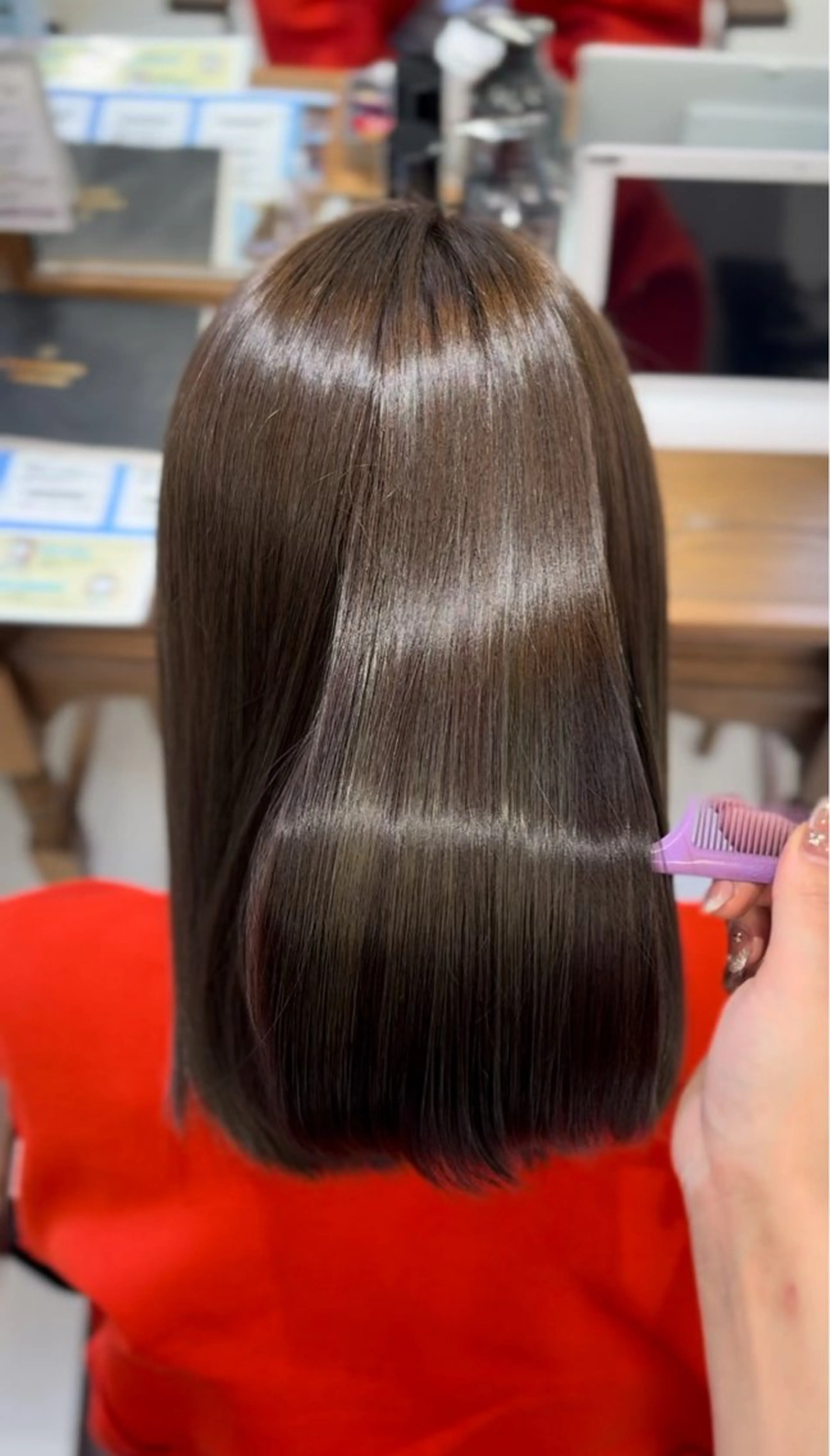 セミロング 大林 菜海のヘアスタイル