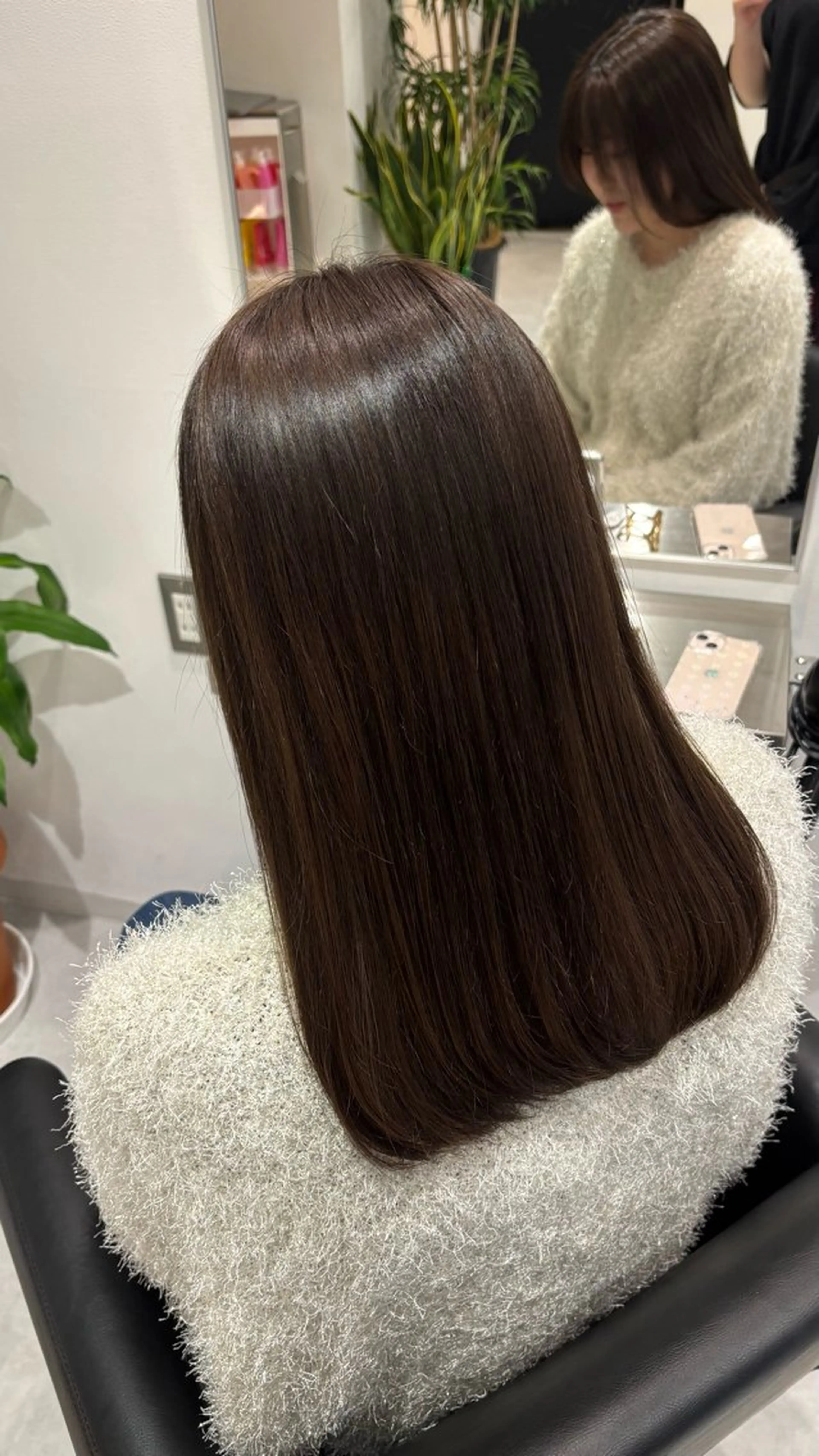 セミロング カラー ベージュカラー ブリーチ ブラウンカラー ケアブリーチ カシス トリートメント 🎀透明感× 赤み消し🎀正源のヘアスタイル