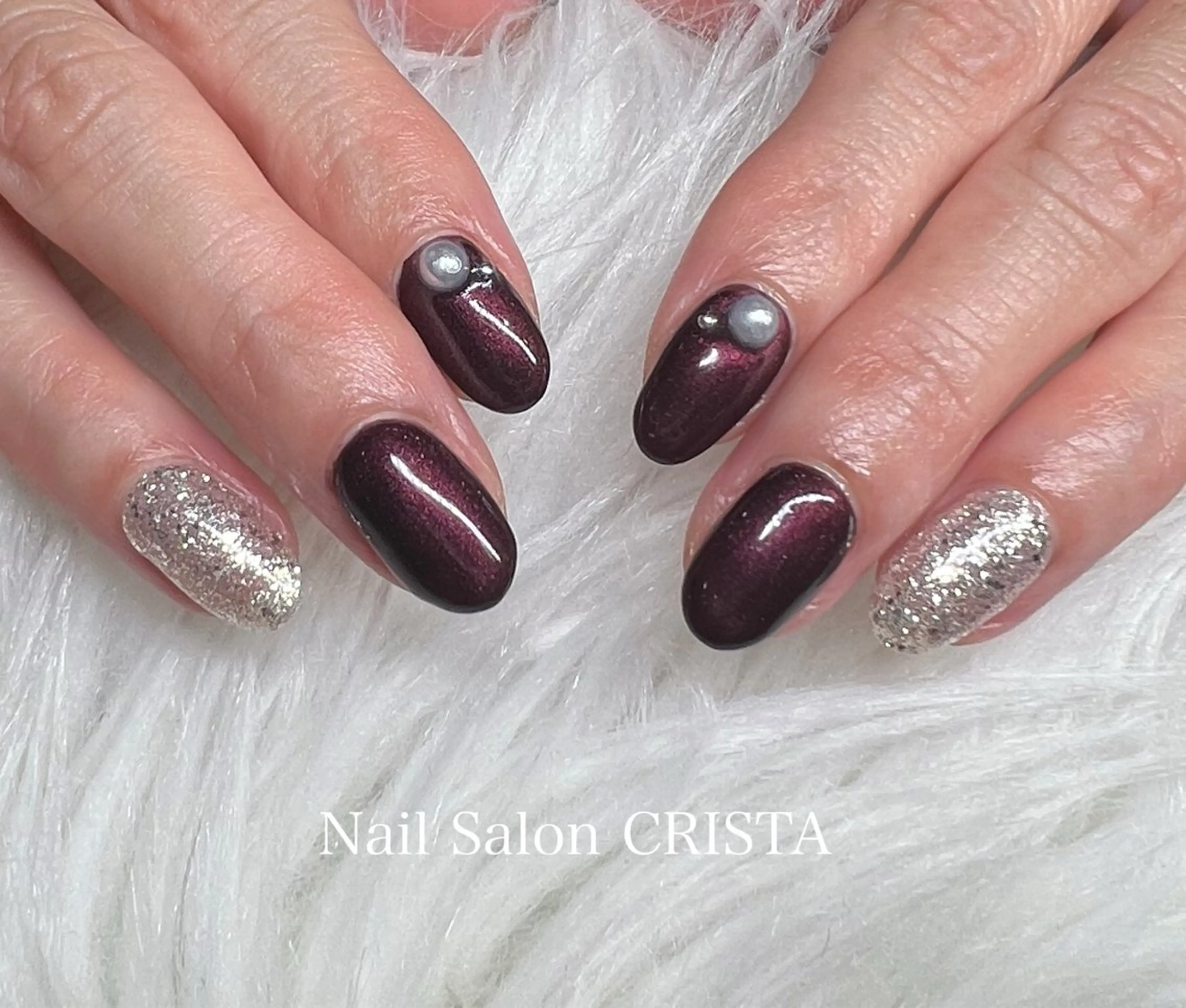 ネイル ジェルネイル パラジェル 赤色 ハンドネイル Nail Salon CRISTA所属・CRISTA chikakoのネイルデザイン