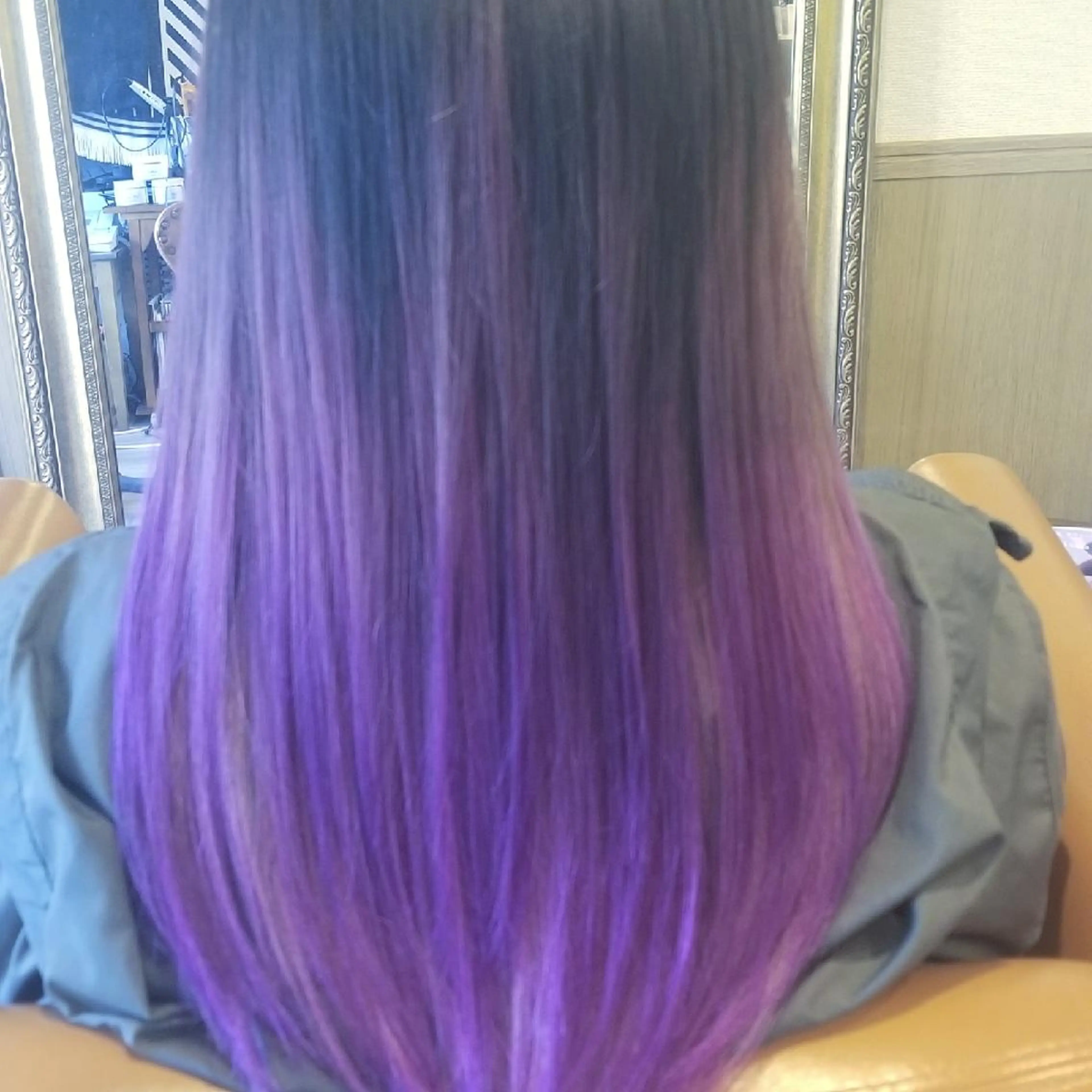 セミロング カラー アディクシーカラー ブリーチ ブルーカラー 外国人風カラー spa hair  ark 富井直美のヘアスタイル