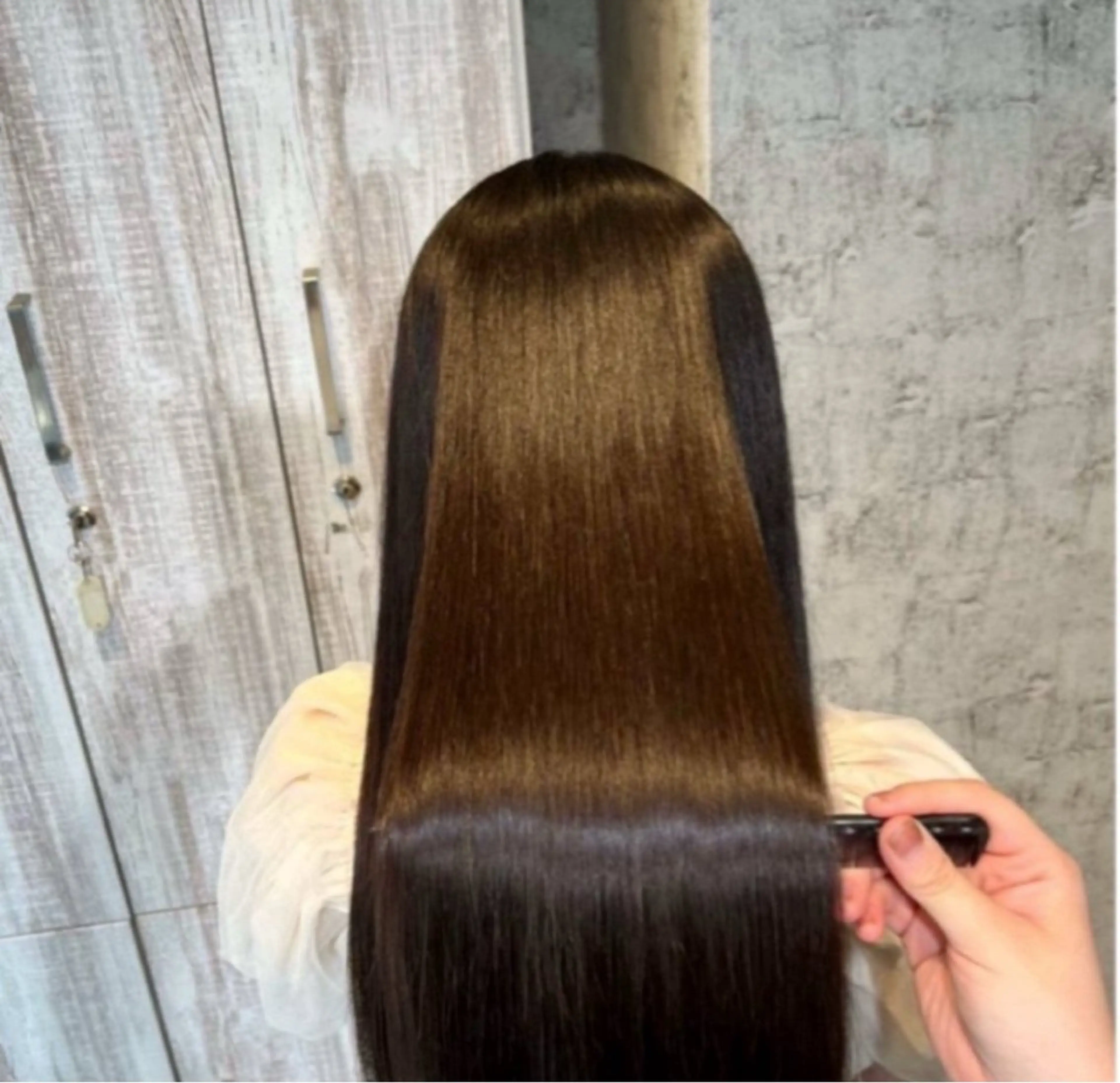 セミロング カラー カット ヘアカラー 縮毛矯正 ✨髪質改善＆eye✨ ななみのマツエク・マツパデザイン