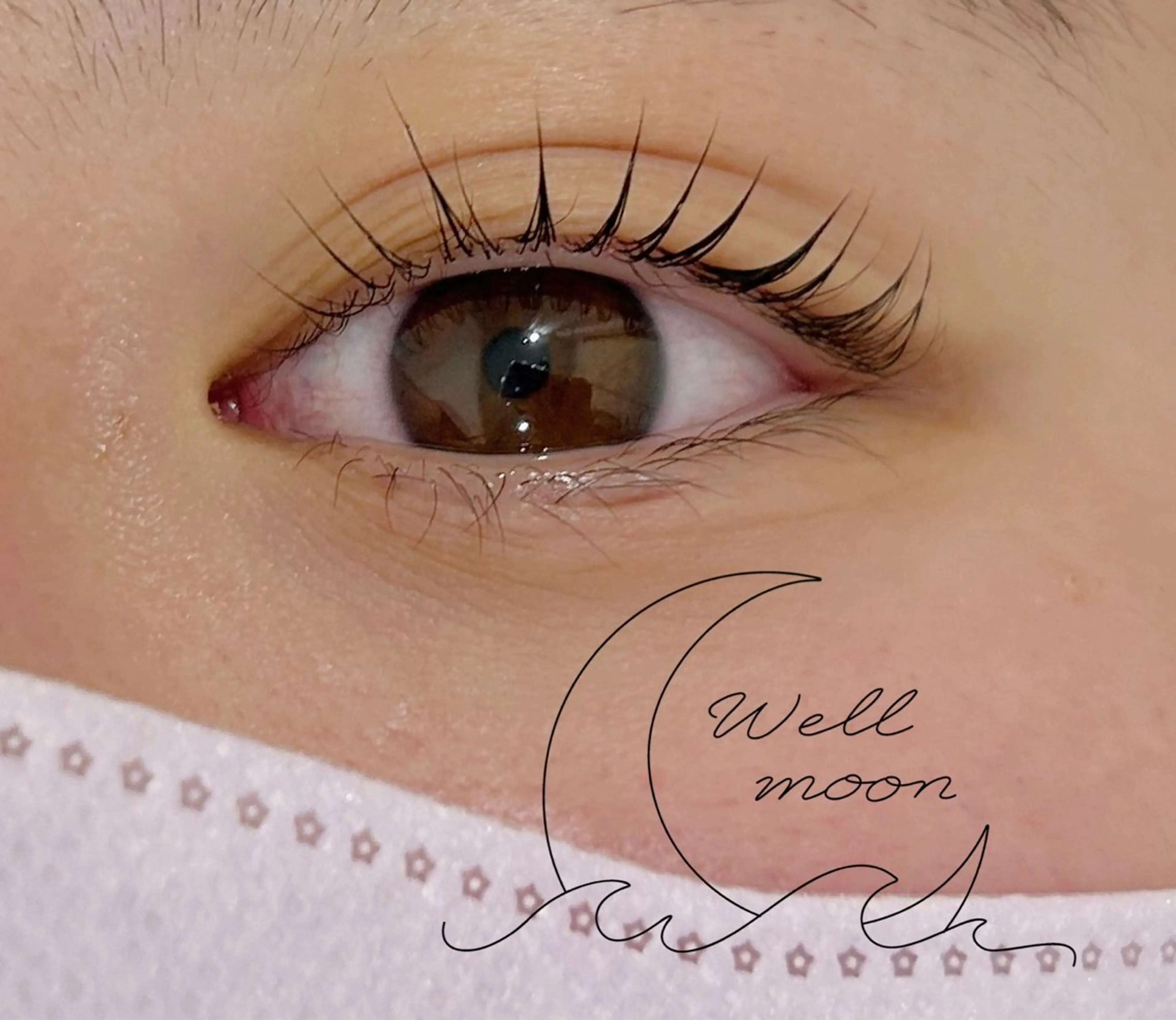 マツエク・マツパ パリジェンヌラッシュリフト マツパ Well moon 🌙岩部のマツエク・マツパデザイン