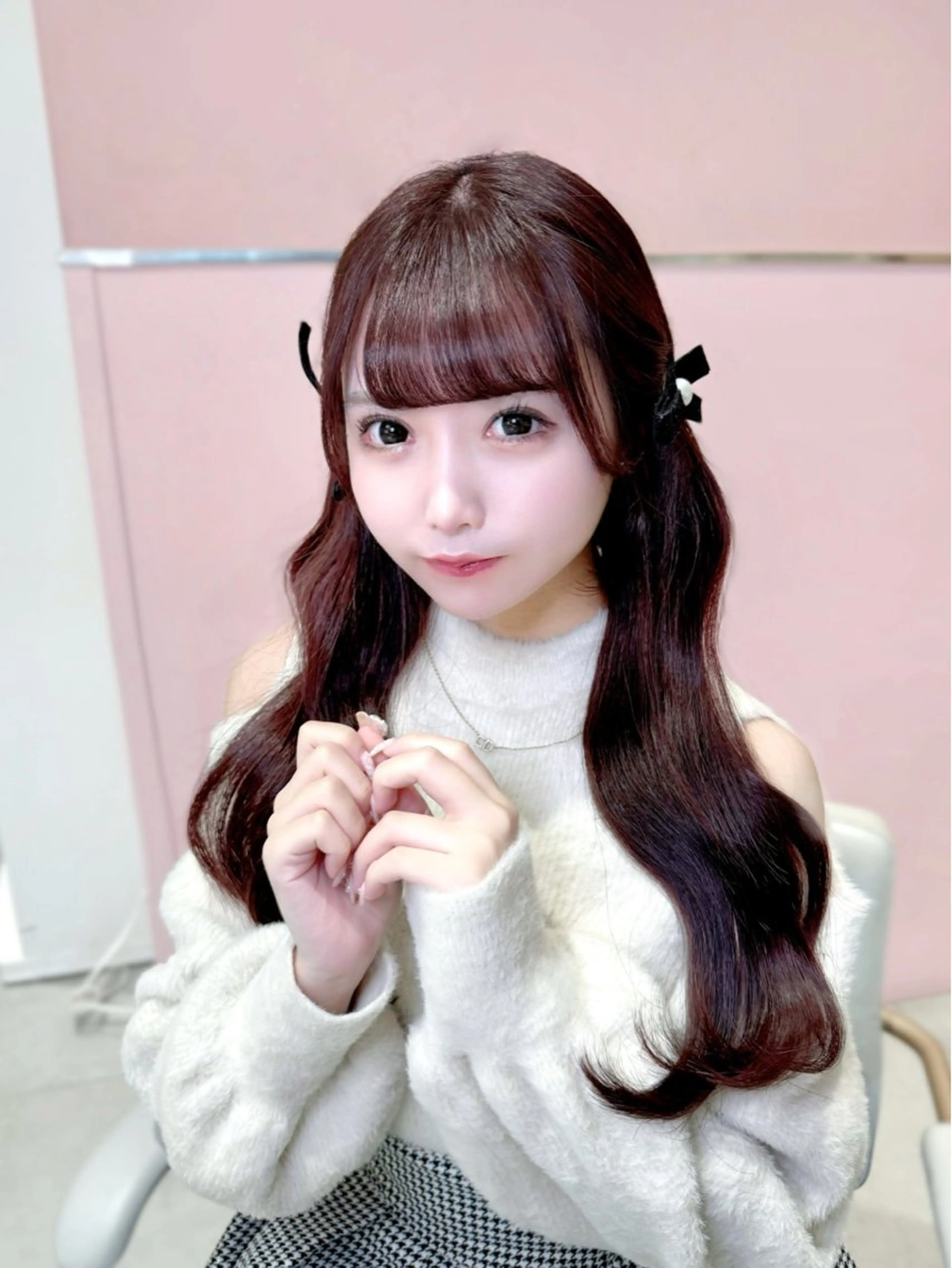 セミロング カラー カット ヘアカラー トリートメント ヘッドスパ ヘアセット 韓国ヘア/レイヤー/ 顔まわり/りょーとのヘアスタイル