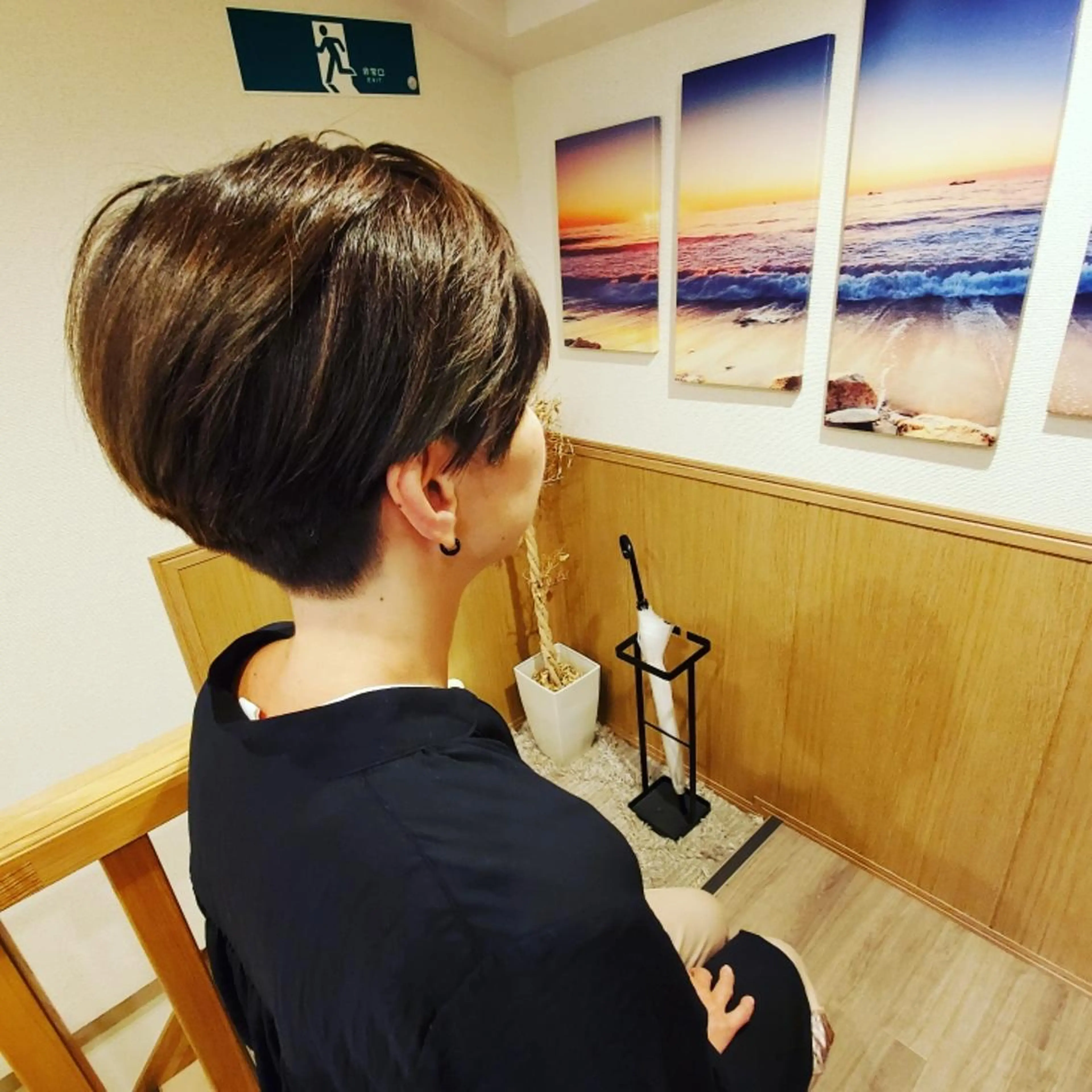 ショート カラー イルミナカラー 外国人風カラー spa hair ark 富井直美のヘアスタイル