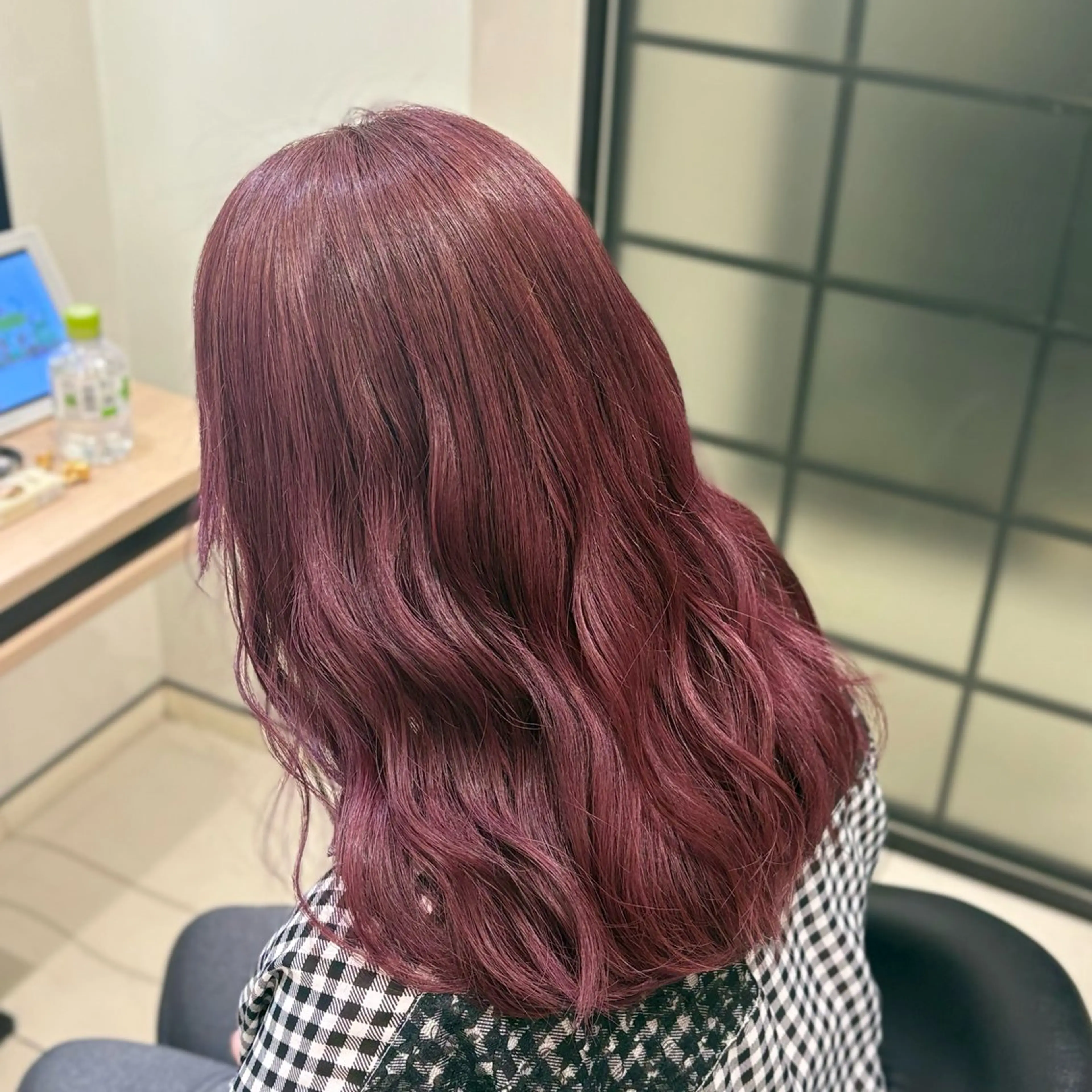 セミロング ヘアカラー Haruka/暖色/ 艶カラー/藤沢のヘアスタイル