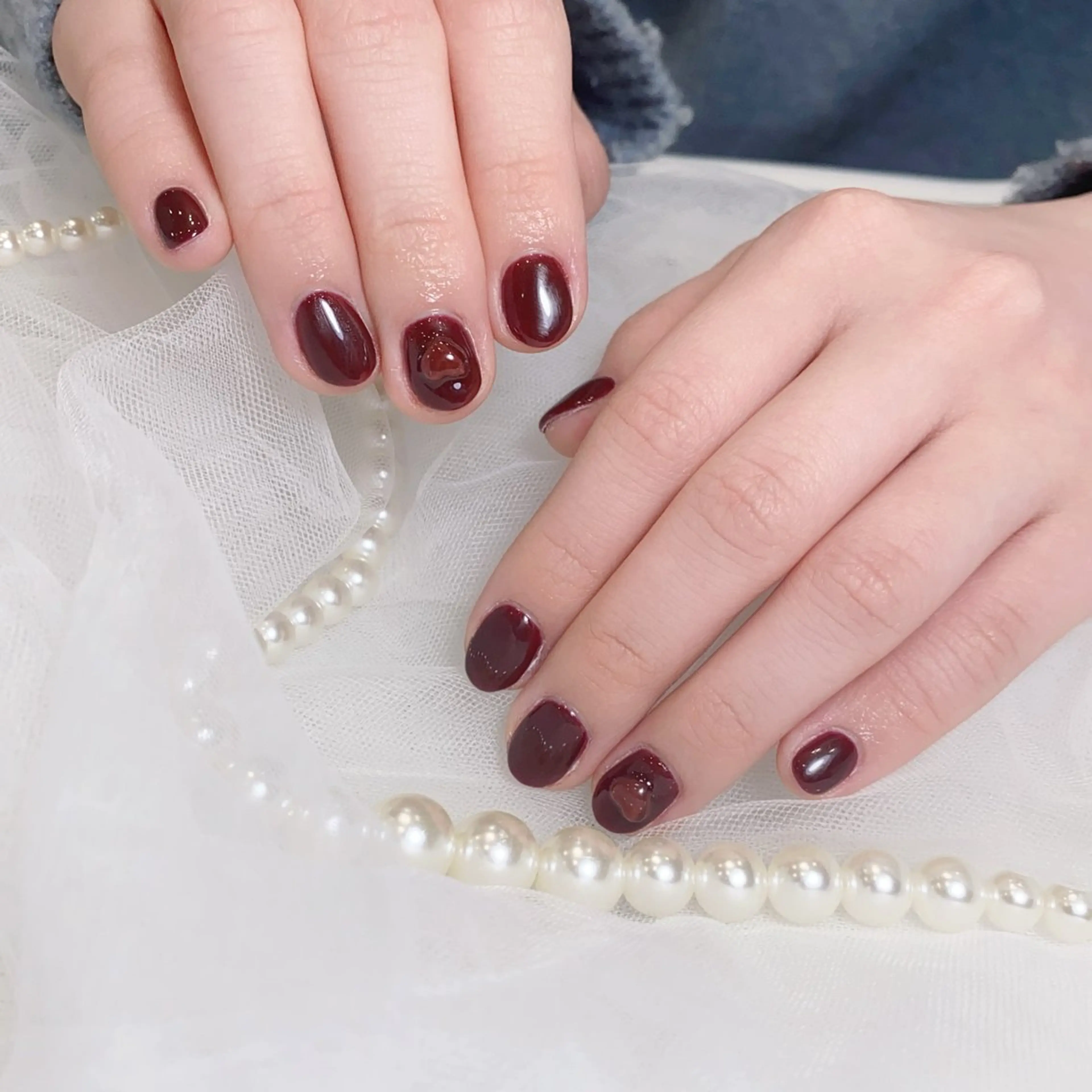 ネイル ハート Riona 🌸上野のネイルデザイン