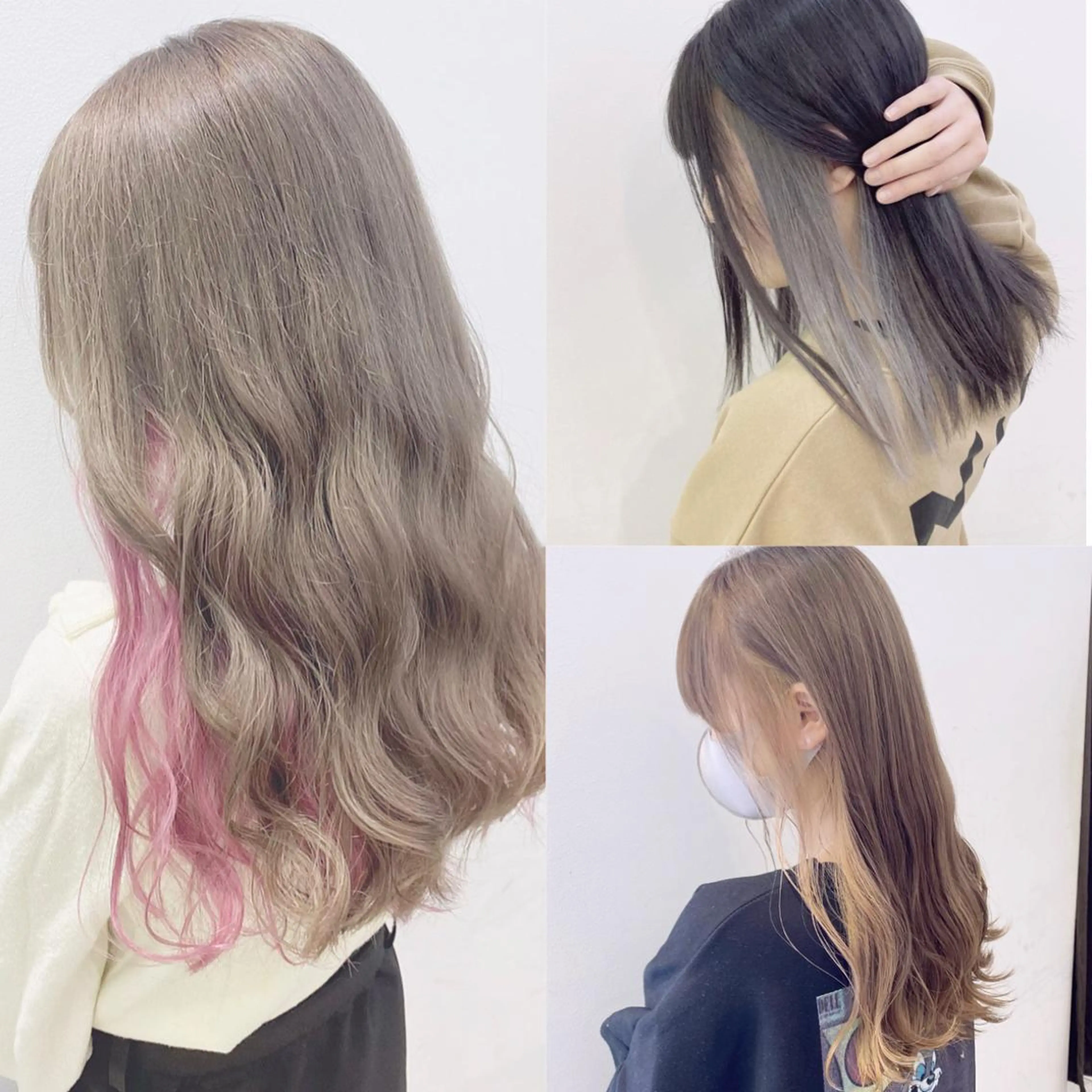 ロング カラー 渡邊 唯のヘアスタイル