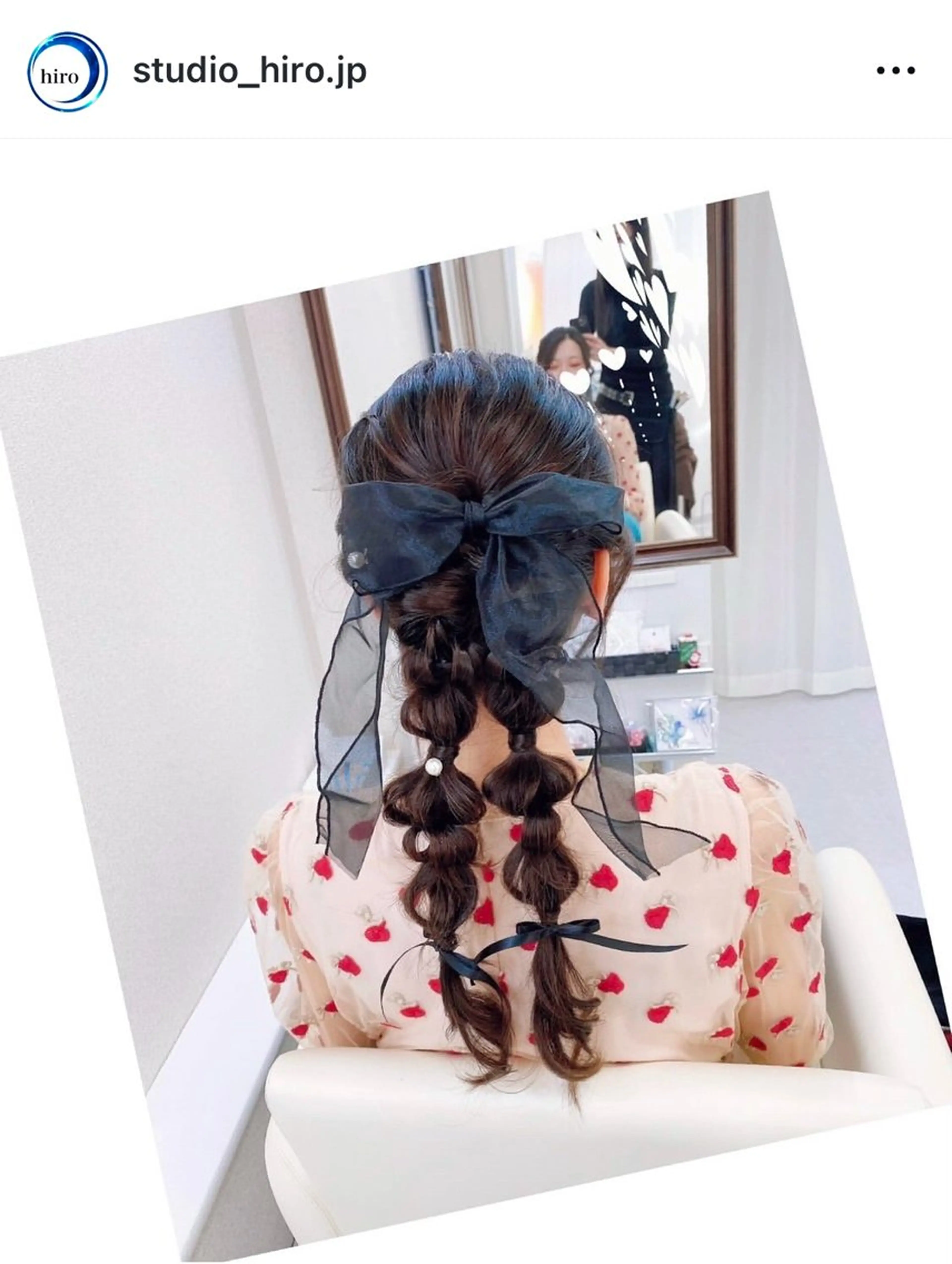 ヘアアレンジ 結婚式・ブライダル 卒業式のヘアスタイル 玉ねぎヘアー ヒロ(hiro) •スタジオヒロのヘアスタイル