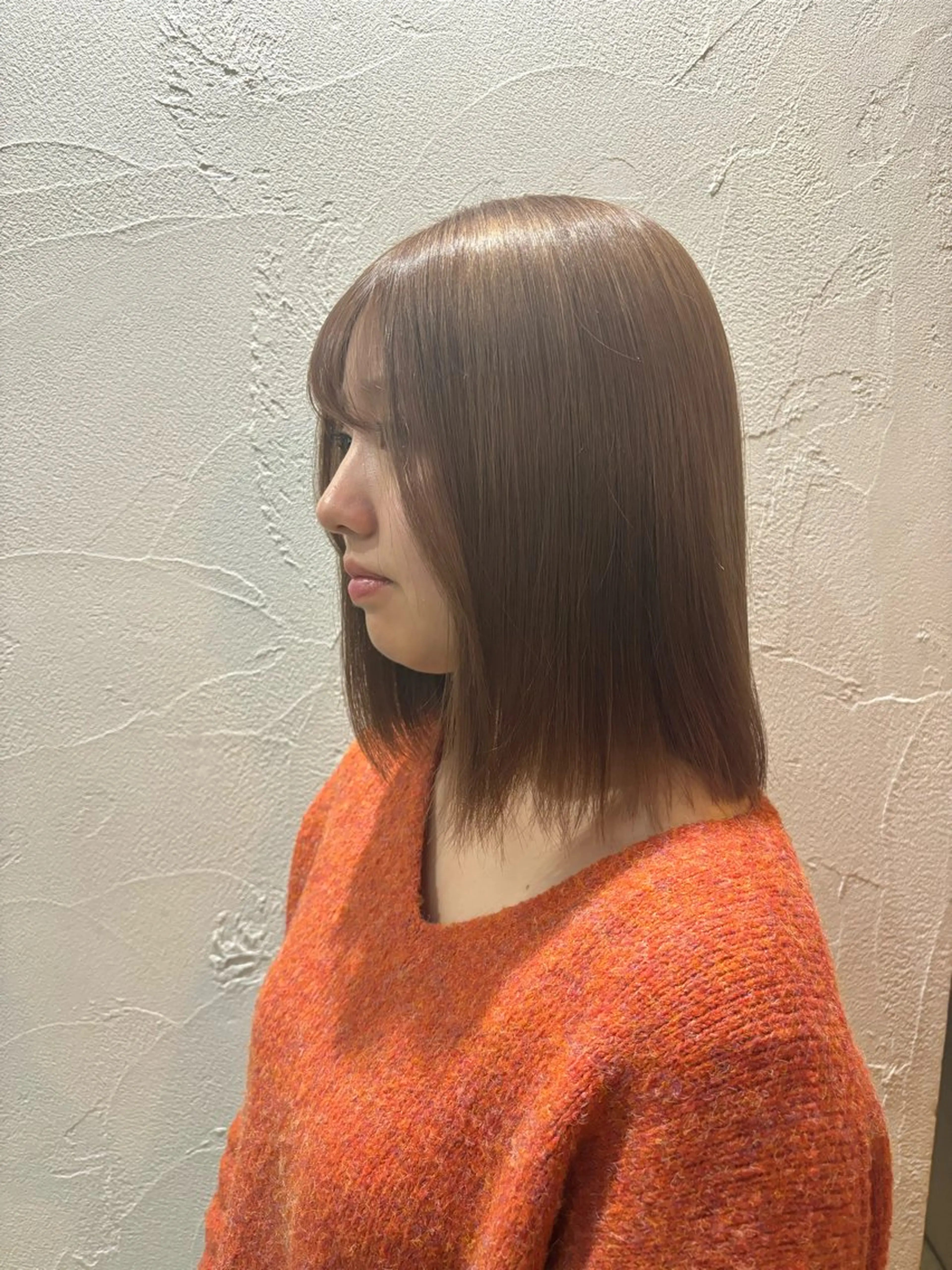 ミディアム カラー ヘアカラー トリートメント 中嶋心渚⌇透明感 カラー️🩵🎀‪のヘアスタイル