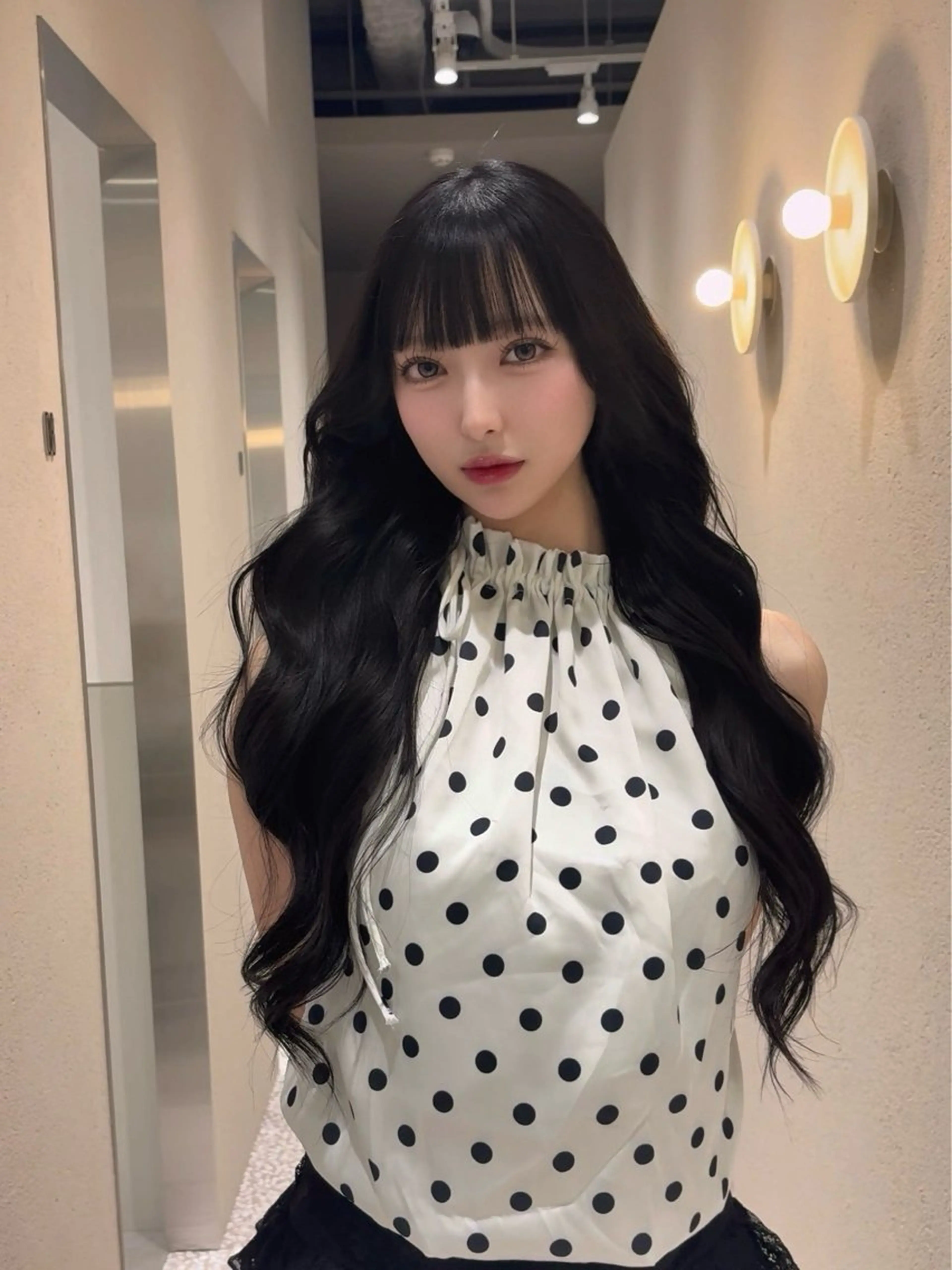 ロング カラー ブリーチ ダークグレー ダブルカラー ブリーチなしカラー 韓国風ヘア ヘアカラー 🩵福岡ブリーチなし レイヤー/紫音🩵のヘアスタイル