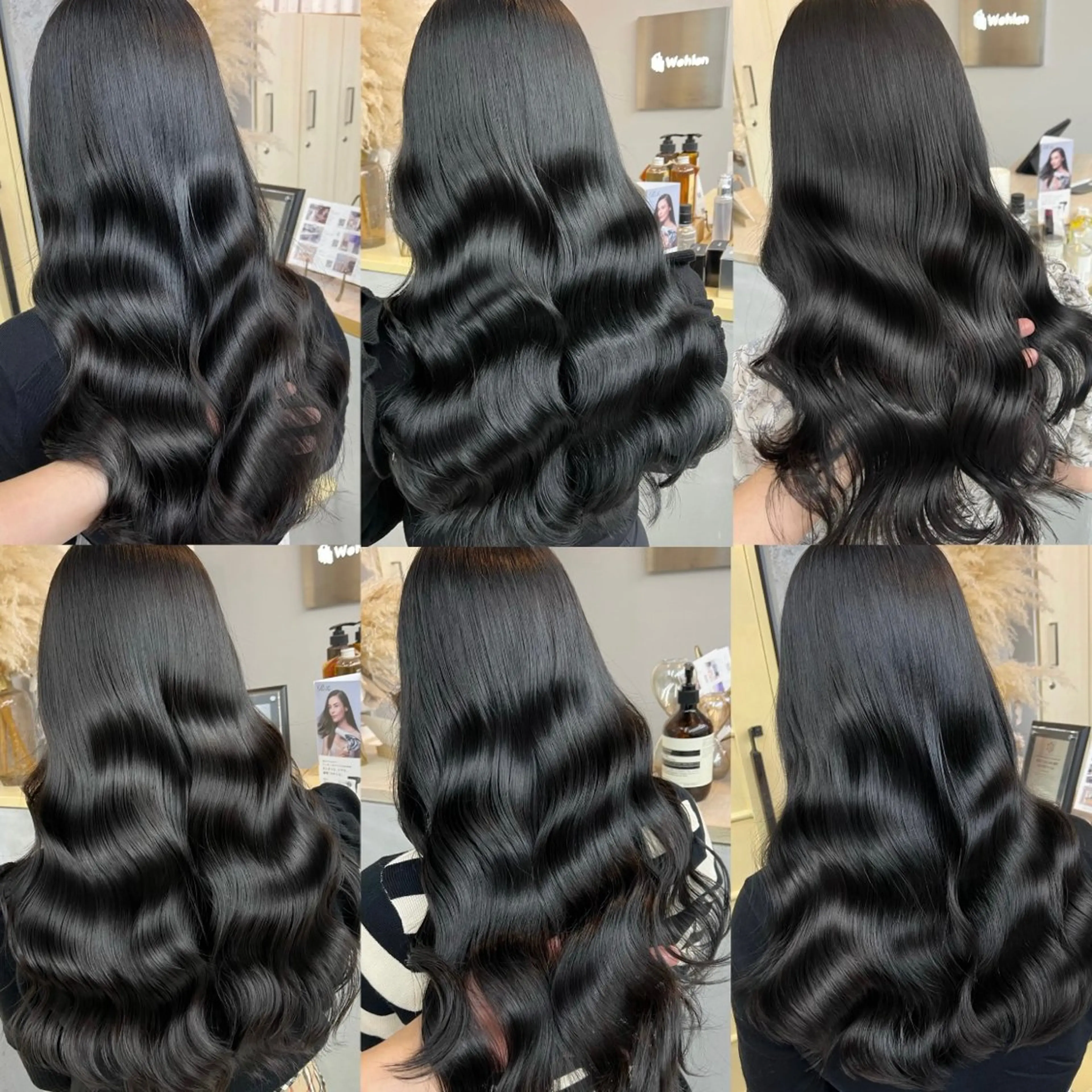 ロング カット ヘアカラー トリートメント ヘアセット プル艶職人/ にしものヘアスタイル