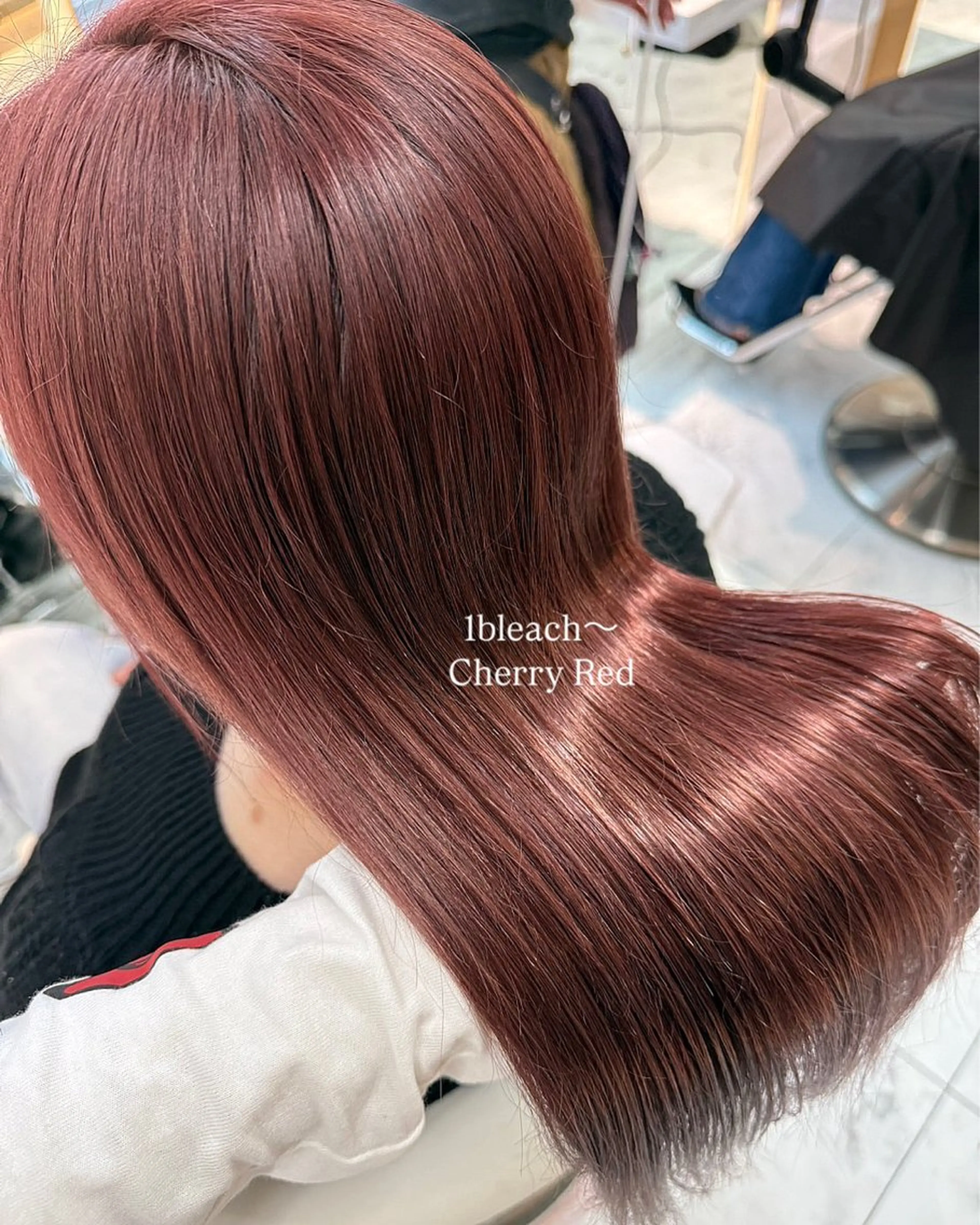 ロング ヘアカラー トリートメント 💖しの💖韓国ヘア レイヤーカットのヘアスタイル