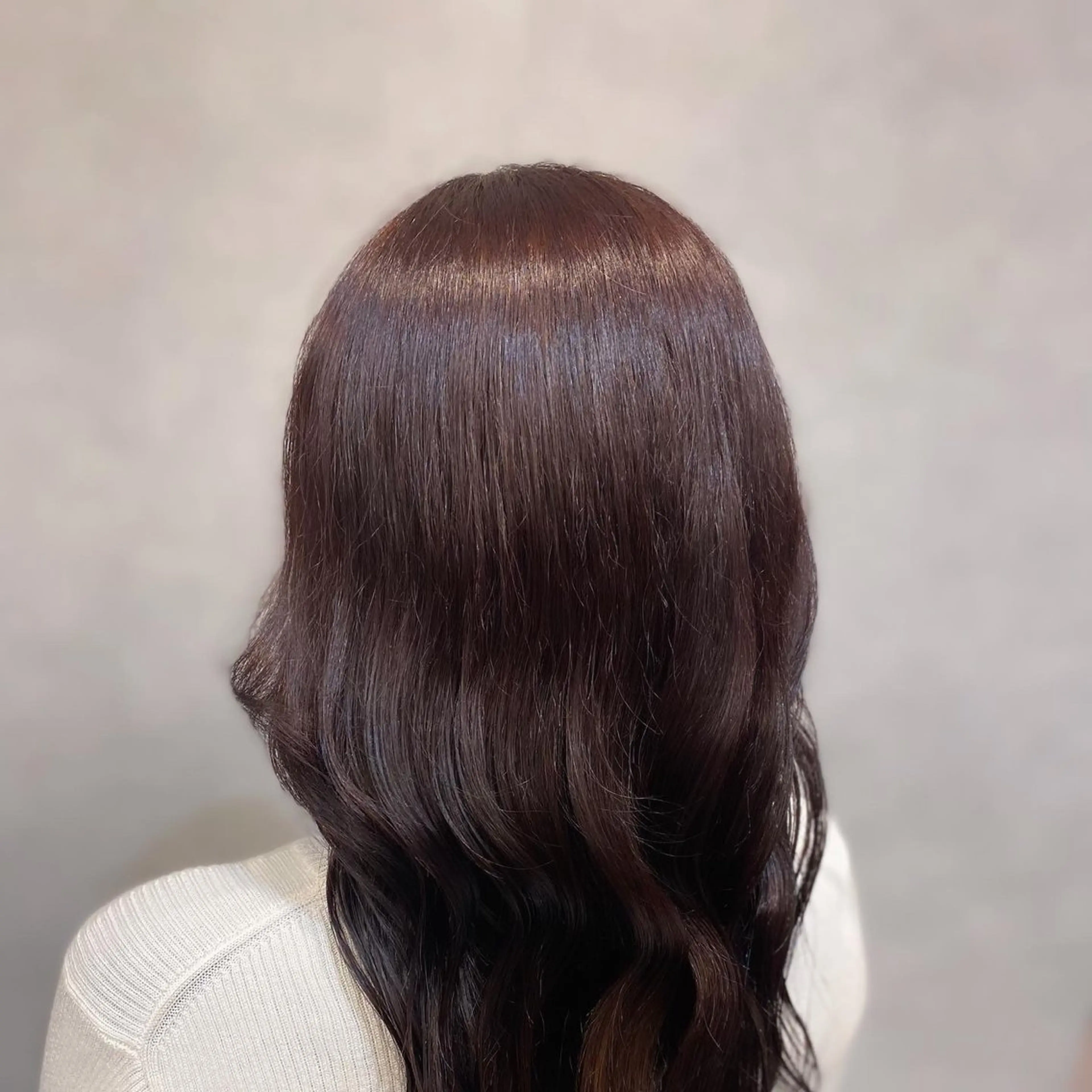 セミロング カラー 豊橋/菜月/ブリーチ /艶カラーハイトーンのヘアスタイル