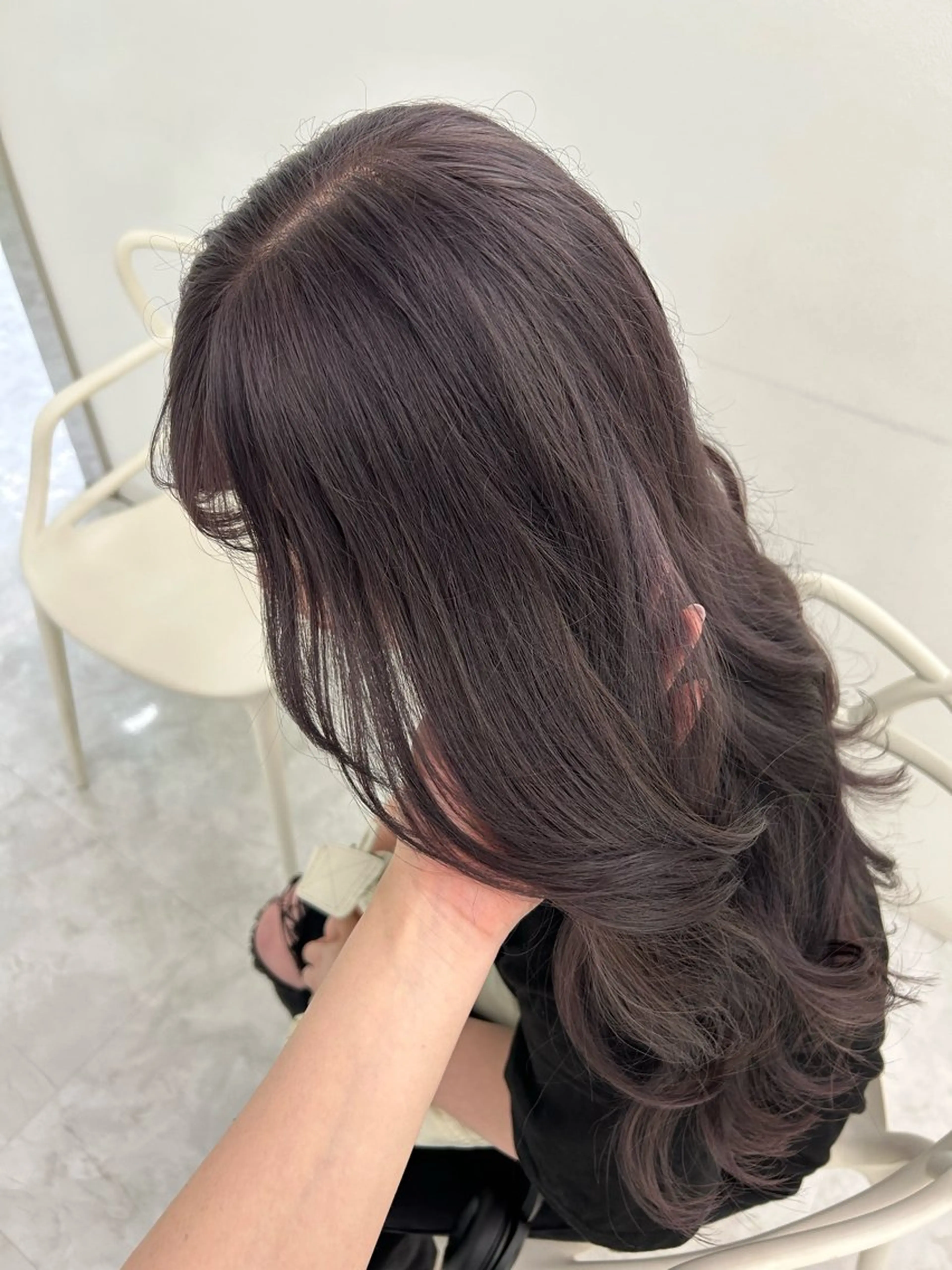 ロング ヘアカラー 淡色ラベンダー♡ ニーナ🎀🦙のヘアスタイル