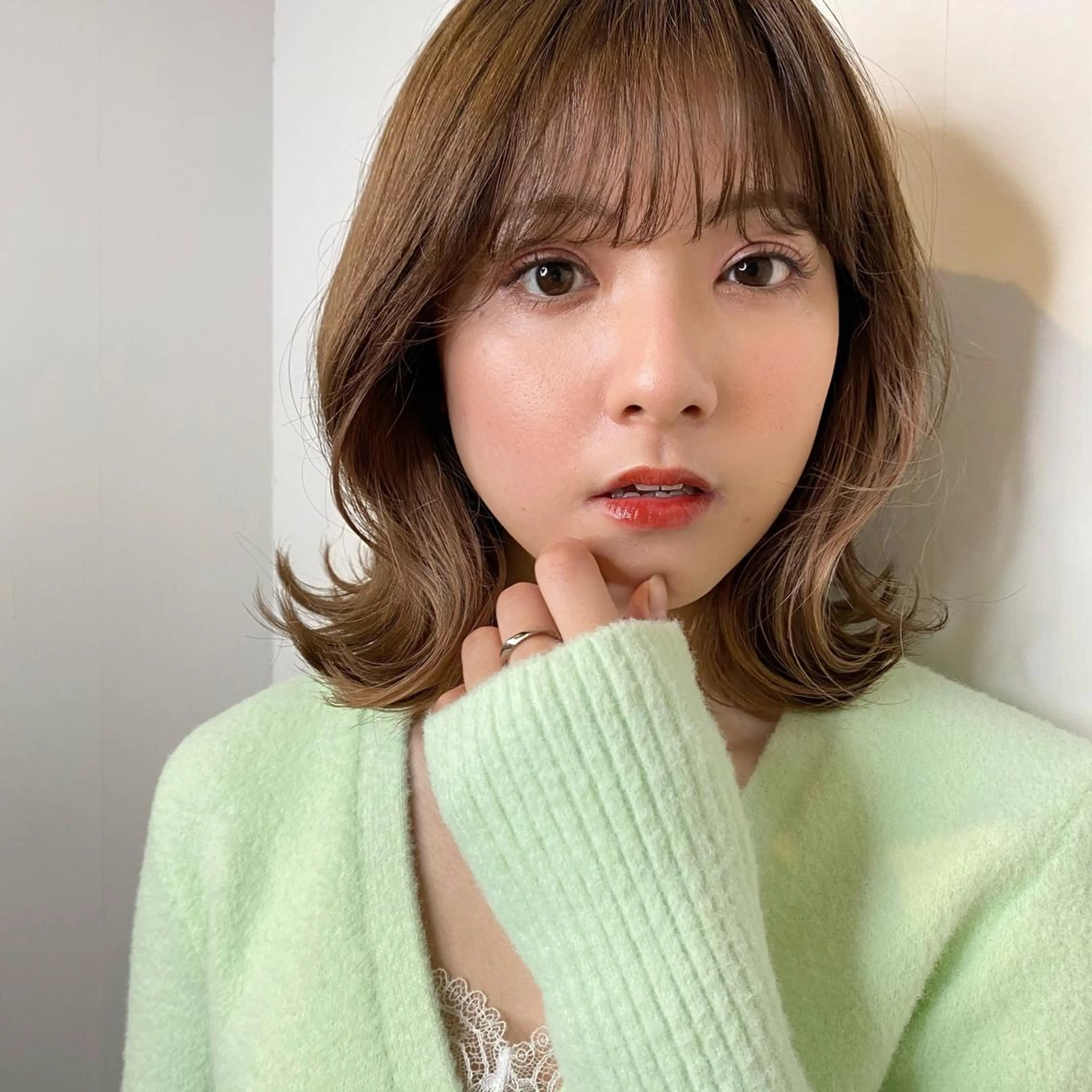 ミディアム カラー 🪭risa 暖色/レイヤー🪭のヘアスタイル