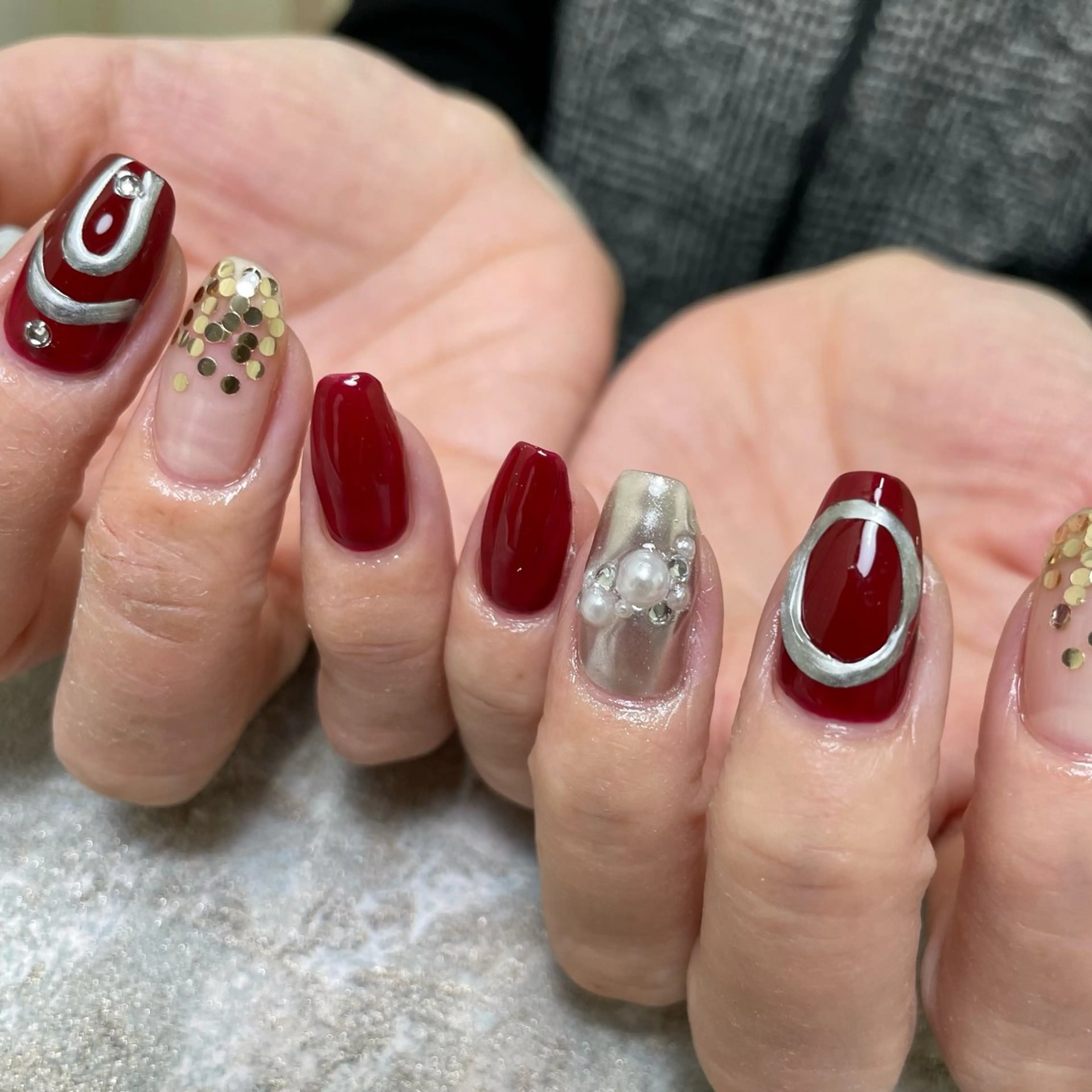 ネイル ハンドネイル Qmu nail まりなのネイルデザイン