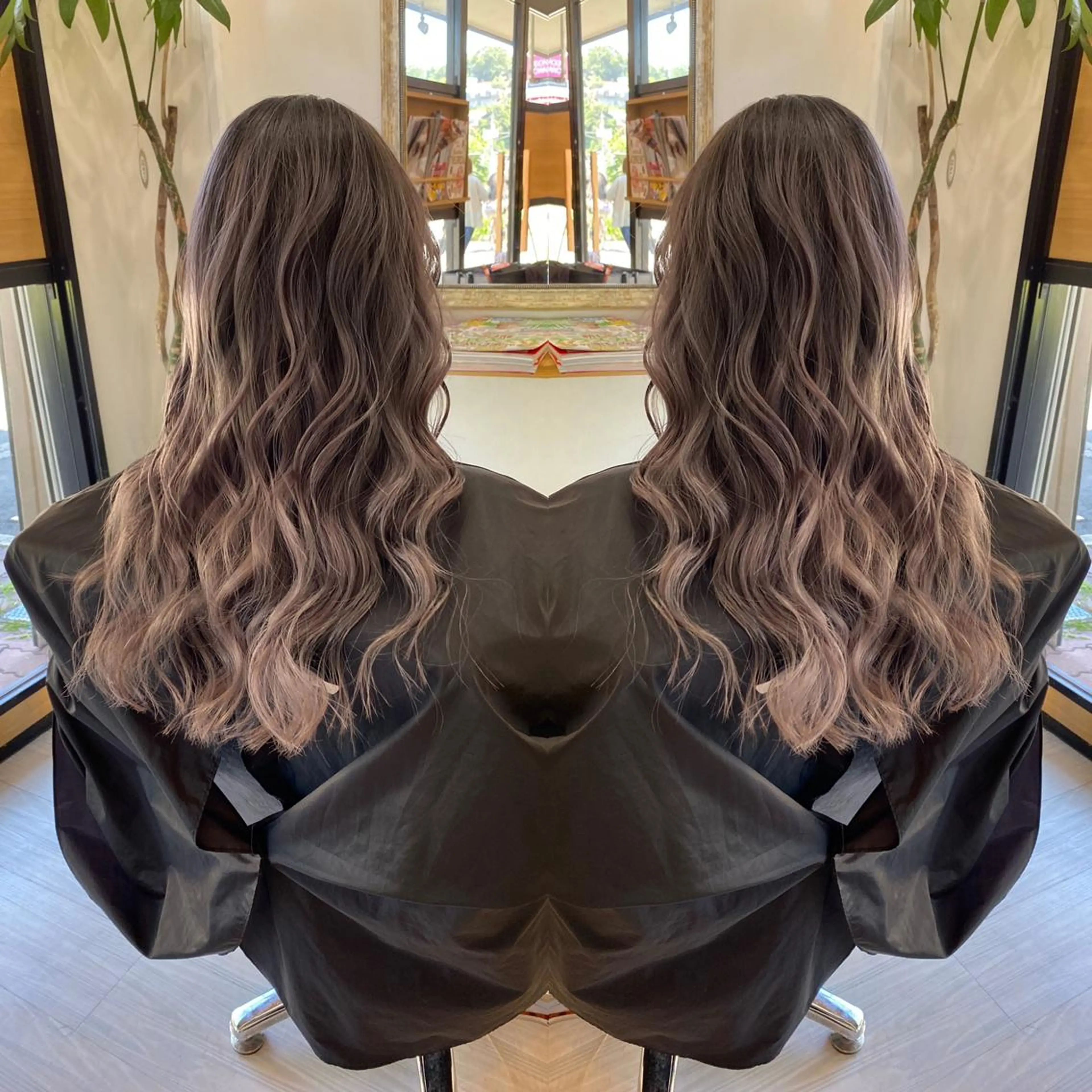 セミロング ashida yuukiのヘアスタイル