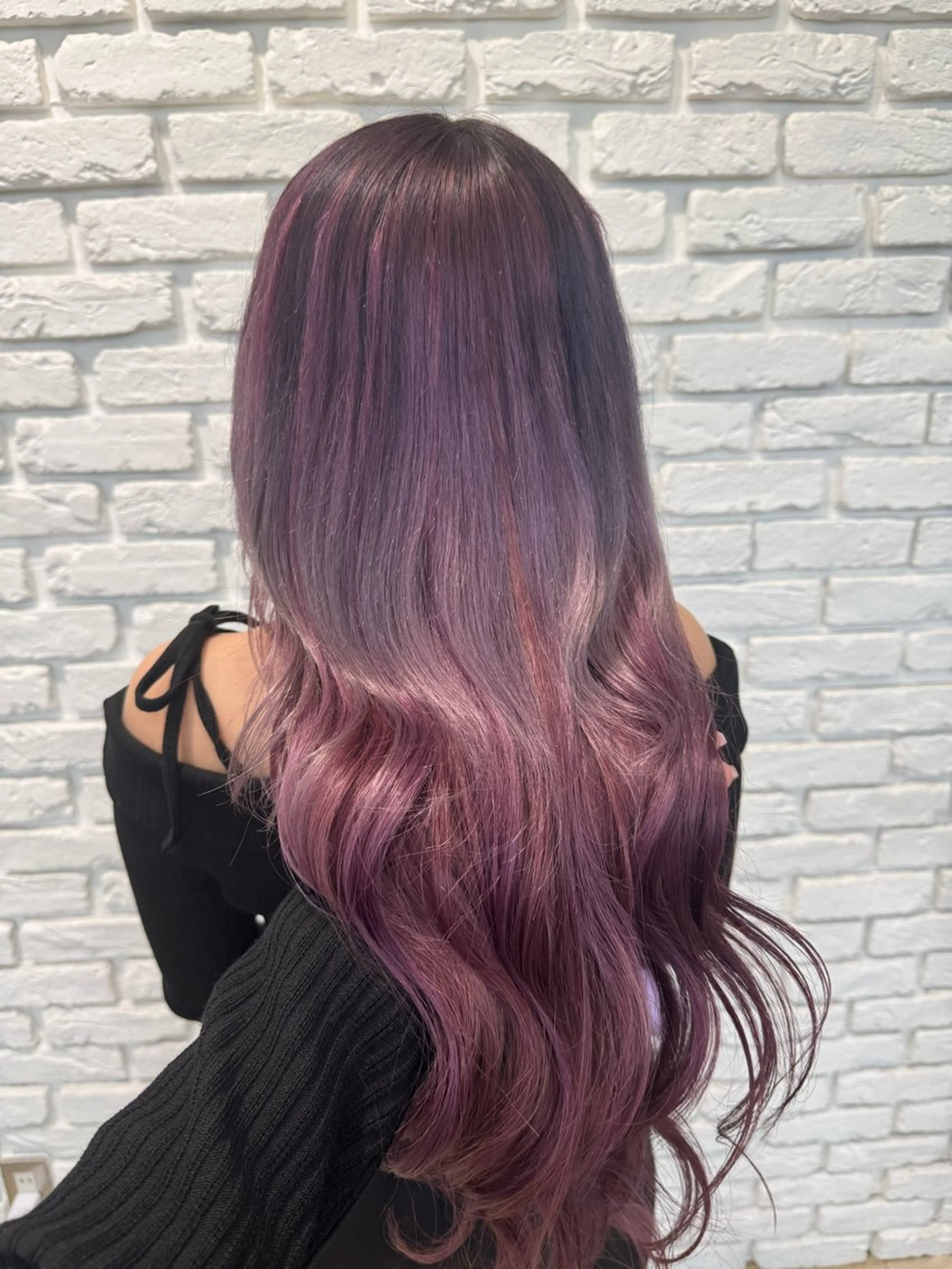 ロング パープルカラー エクステ belle / Honoka🧁のヘアスタイル