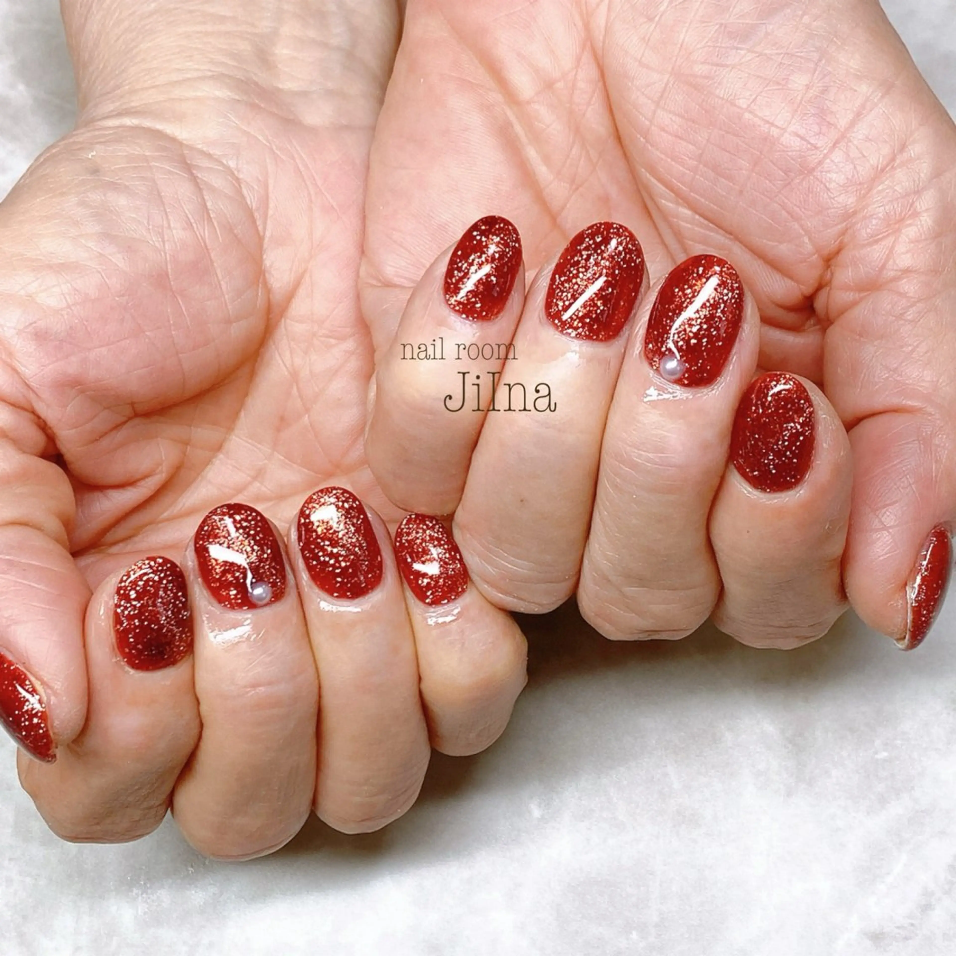 ネイル フラッシュネイル フラッシュマグ ワンカラーネイル JiIna nailのネイルデザイン