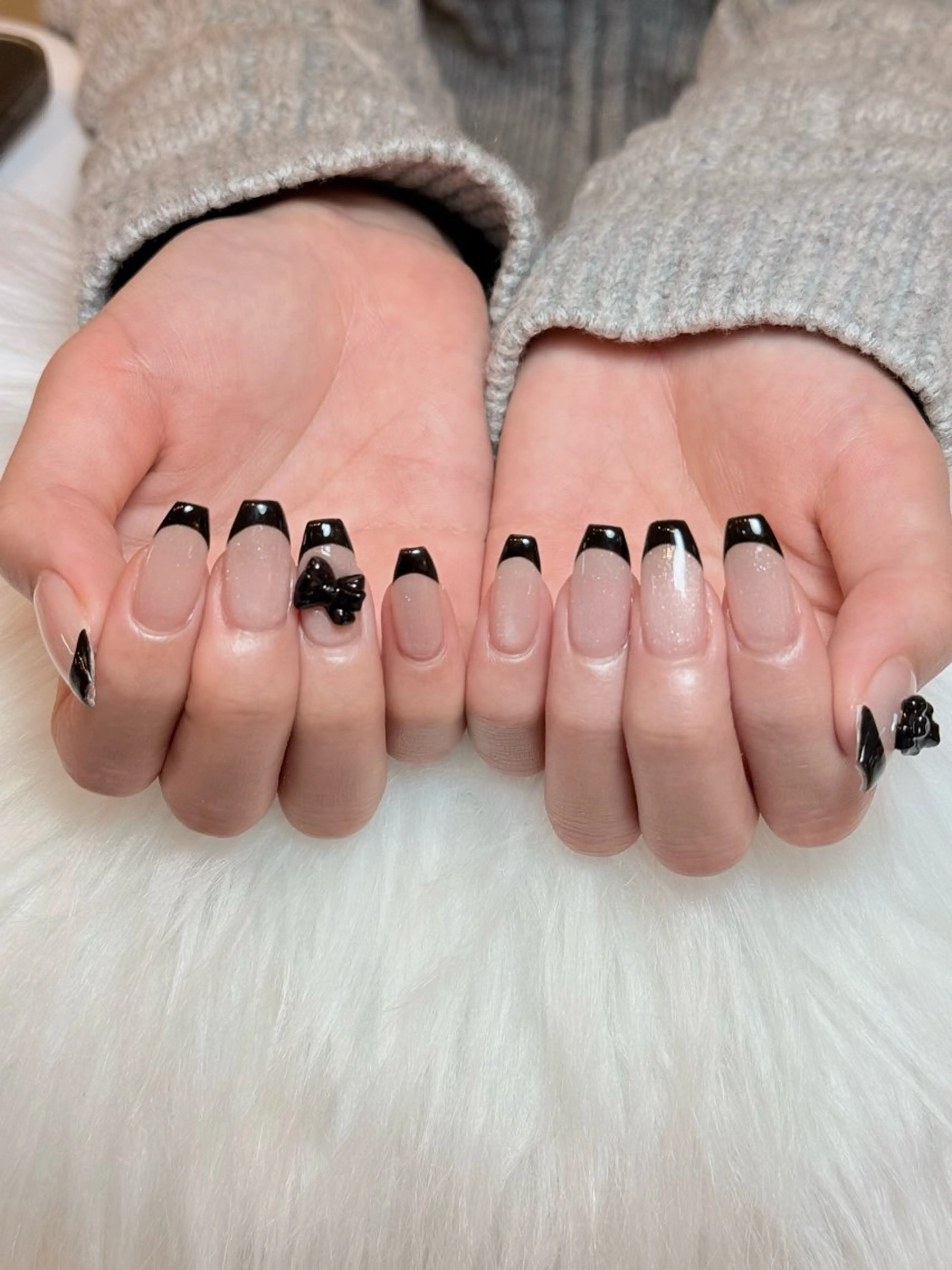 ネイル 韓国ネイル ニュアンスネイル シンプルネイル 春ネイル バレンタイン Nihonthy Nail 新宿のネイルデザイン