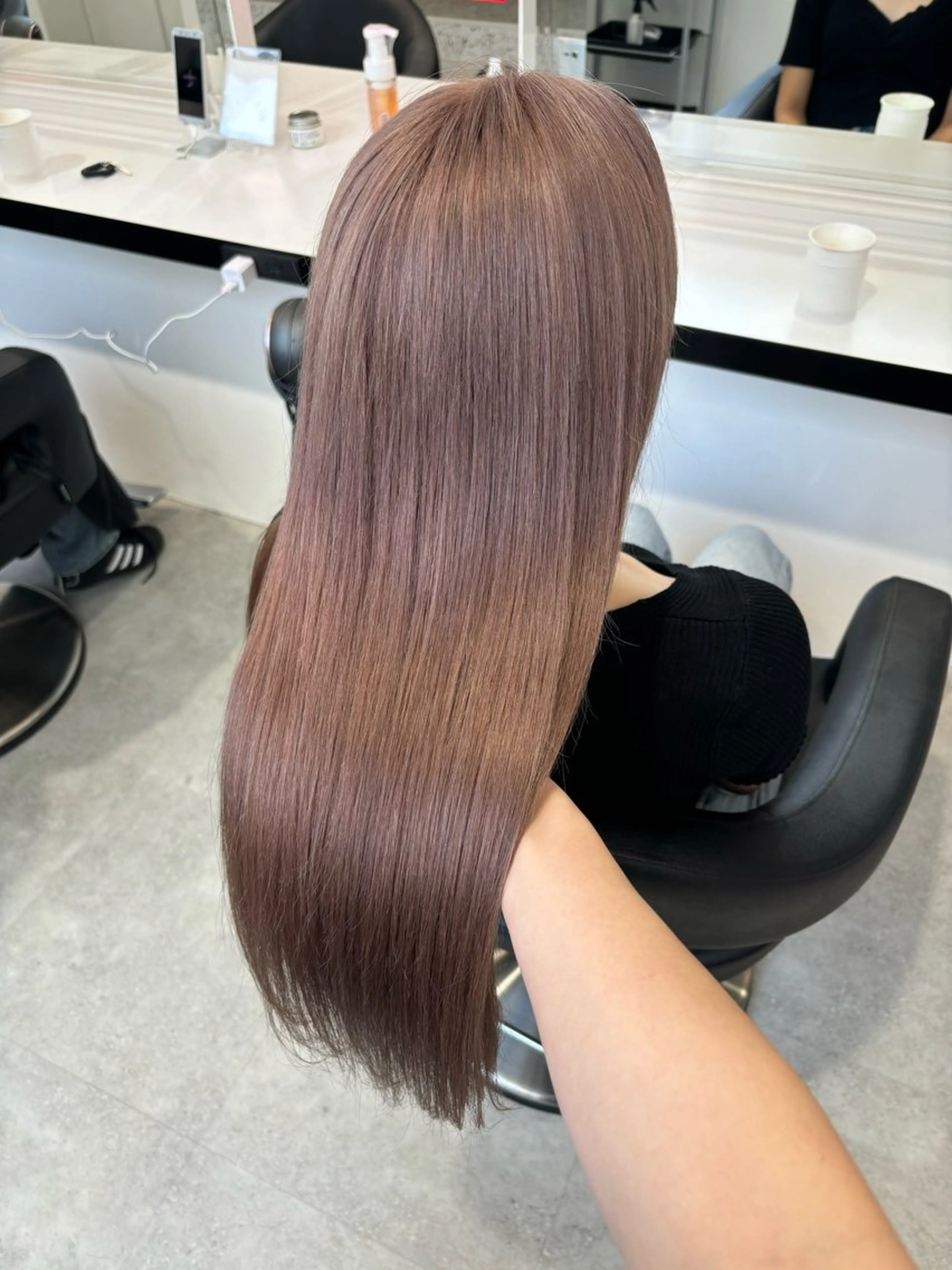 ロング カラー ヘアカラー トリートメント 中韓レイヤー/ ブラウン🤎はやとのヘアスタイル