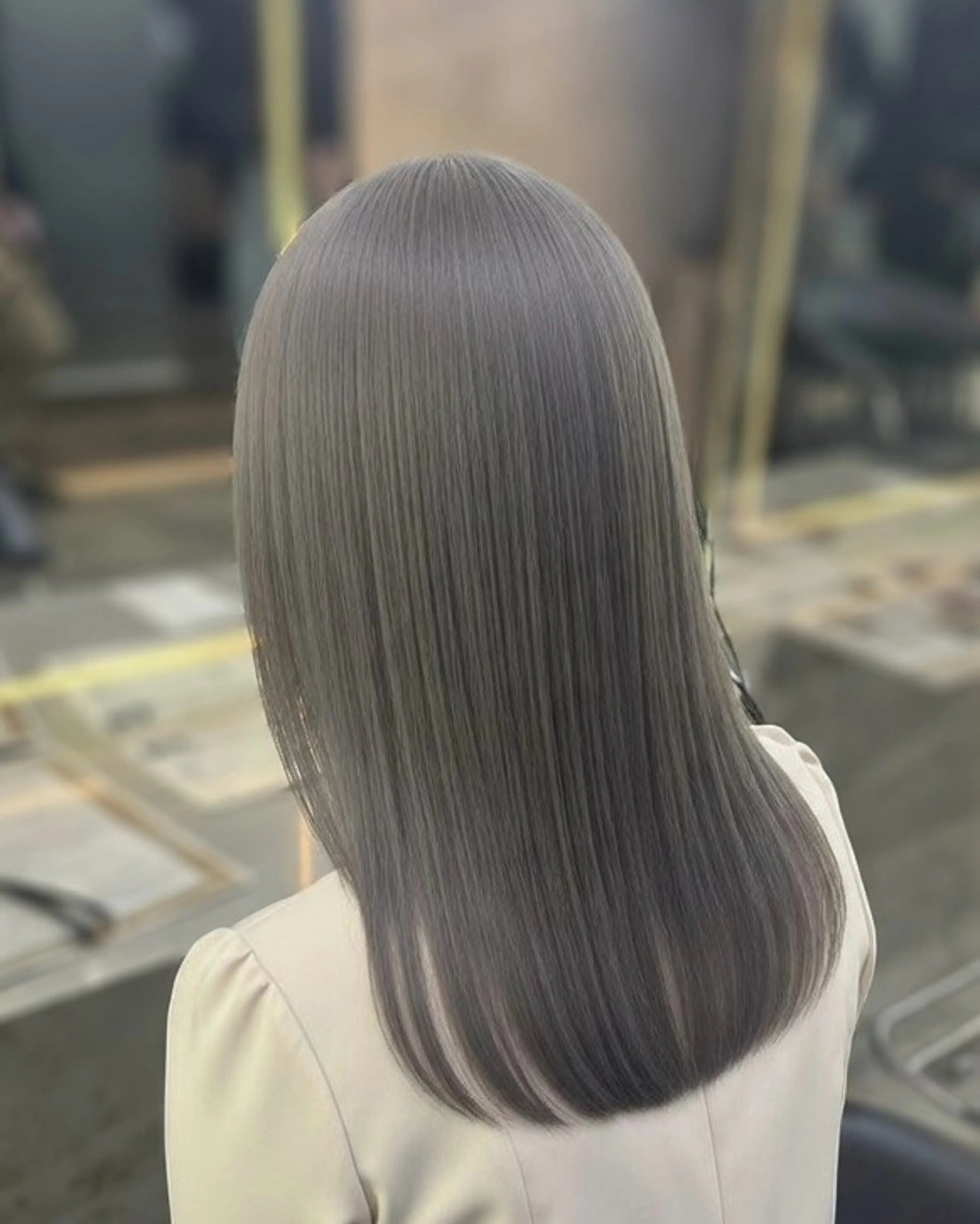 セミロング ヘアカラー トリートメント ケアブリーチ/ 髪質改善/垣尾颯大のヘアスタイル