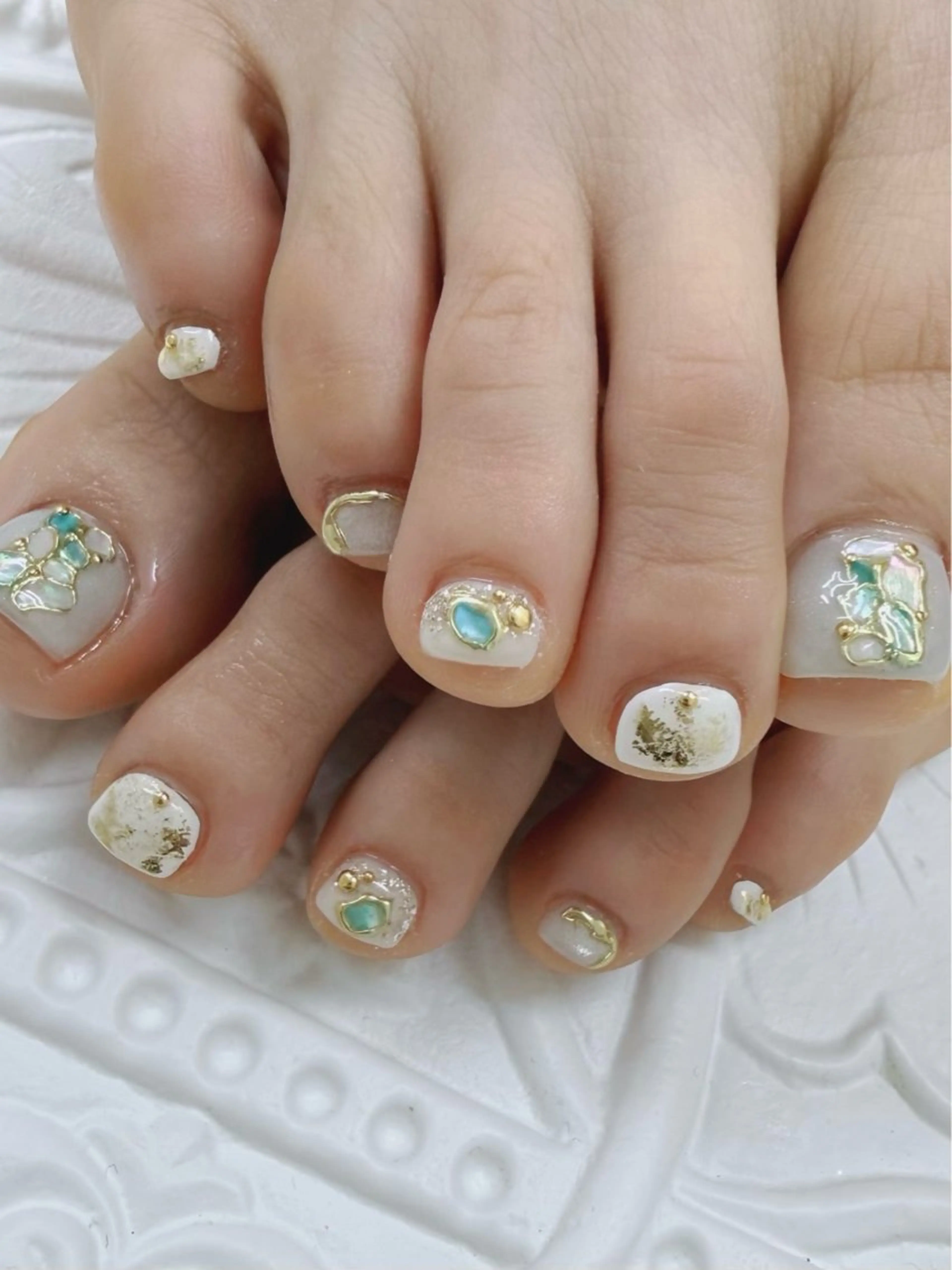 ネイル フットネイル 山川 紗季のネイルデザイン