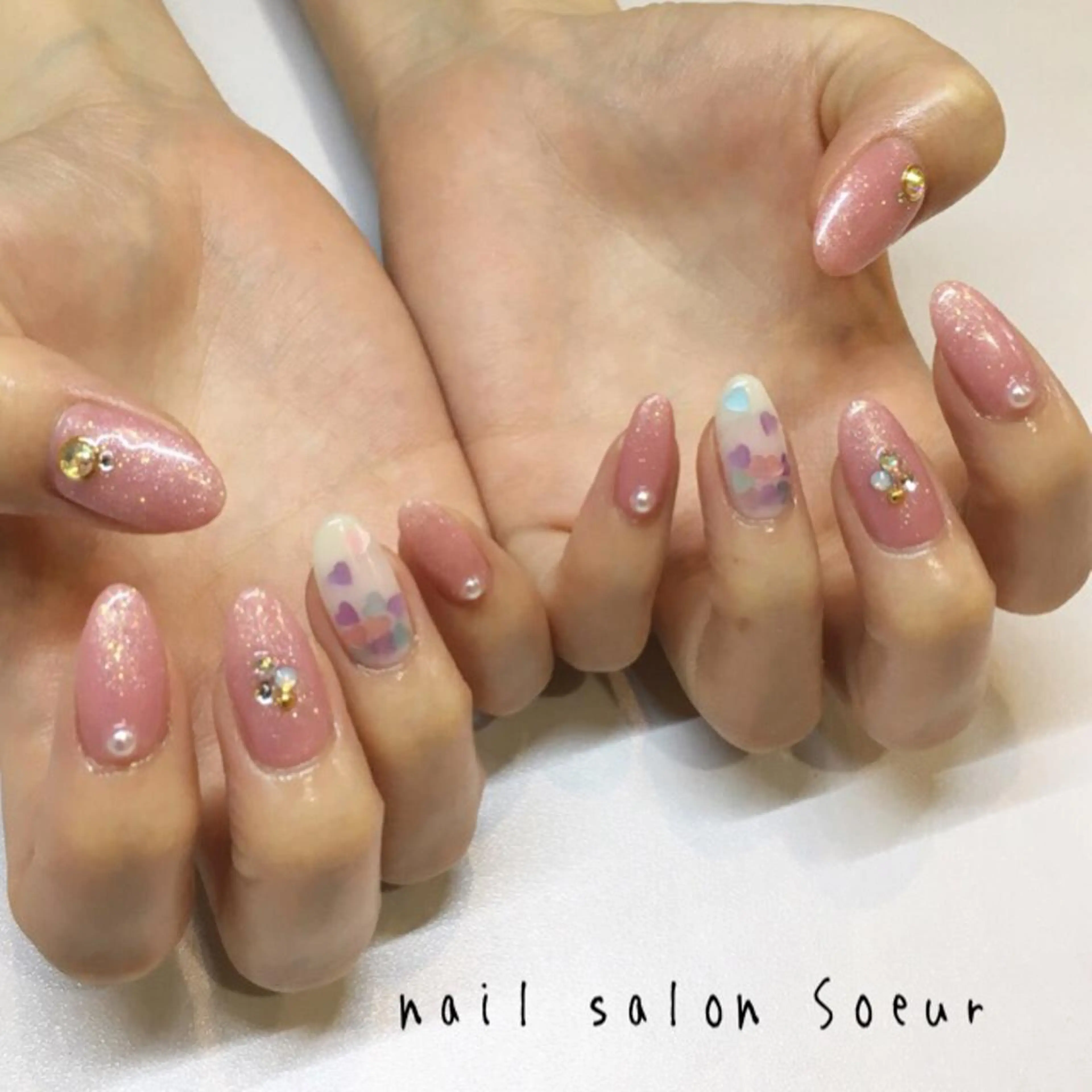 ネイル アートネイル フレンチネイル ジェルネイル ワンカラーネイル nail salon Soeurのネイルデザイン