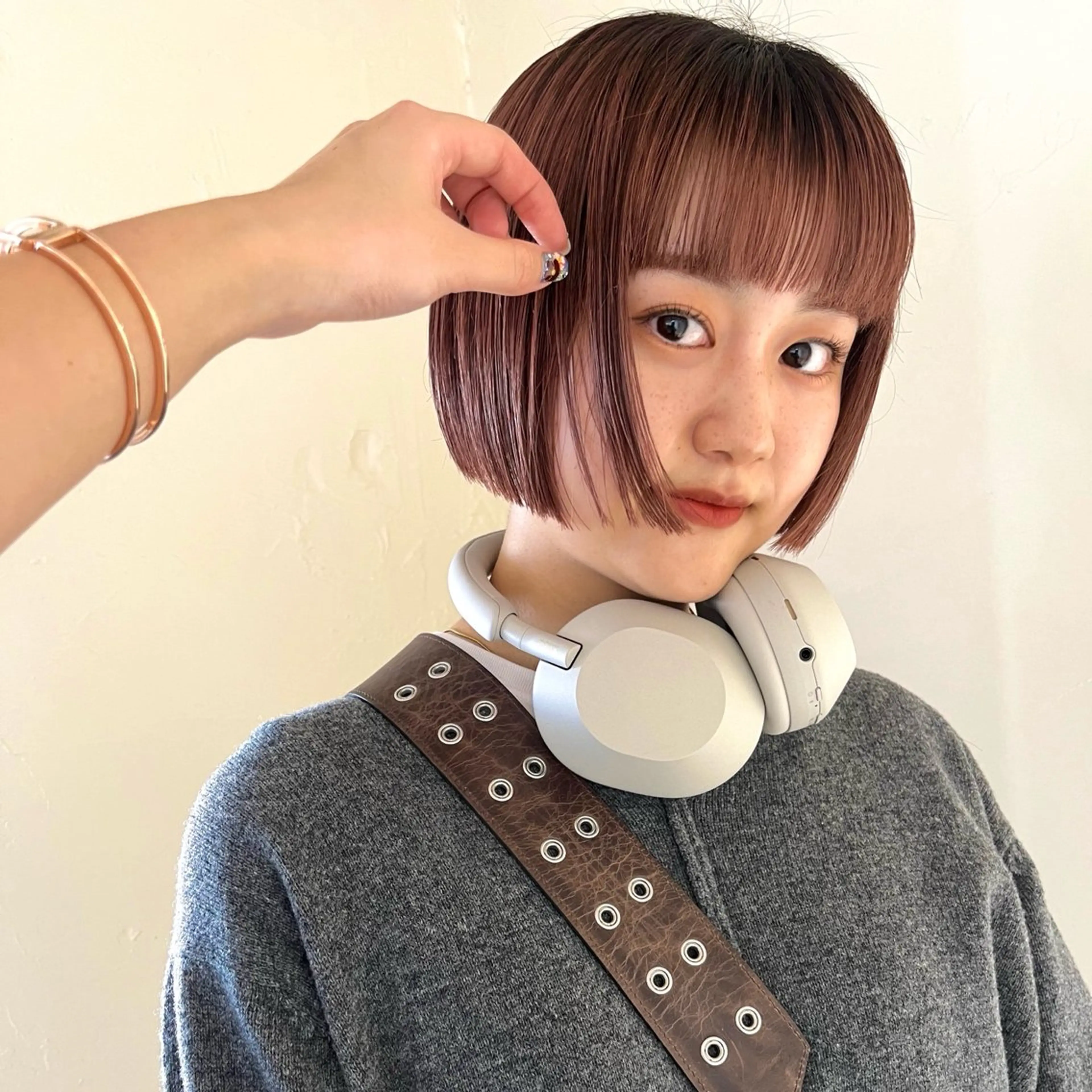 ショート ボブ トリートメント 横浜/レイヤー/ カネコのヘアスタイル