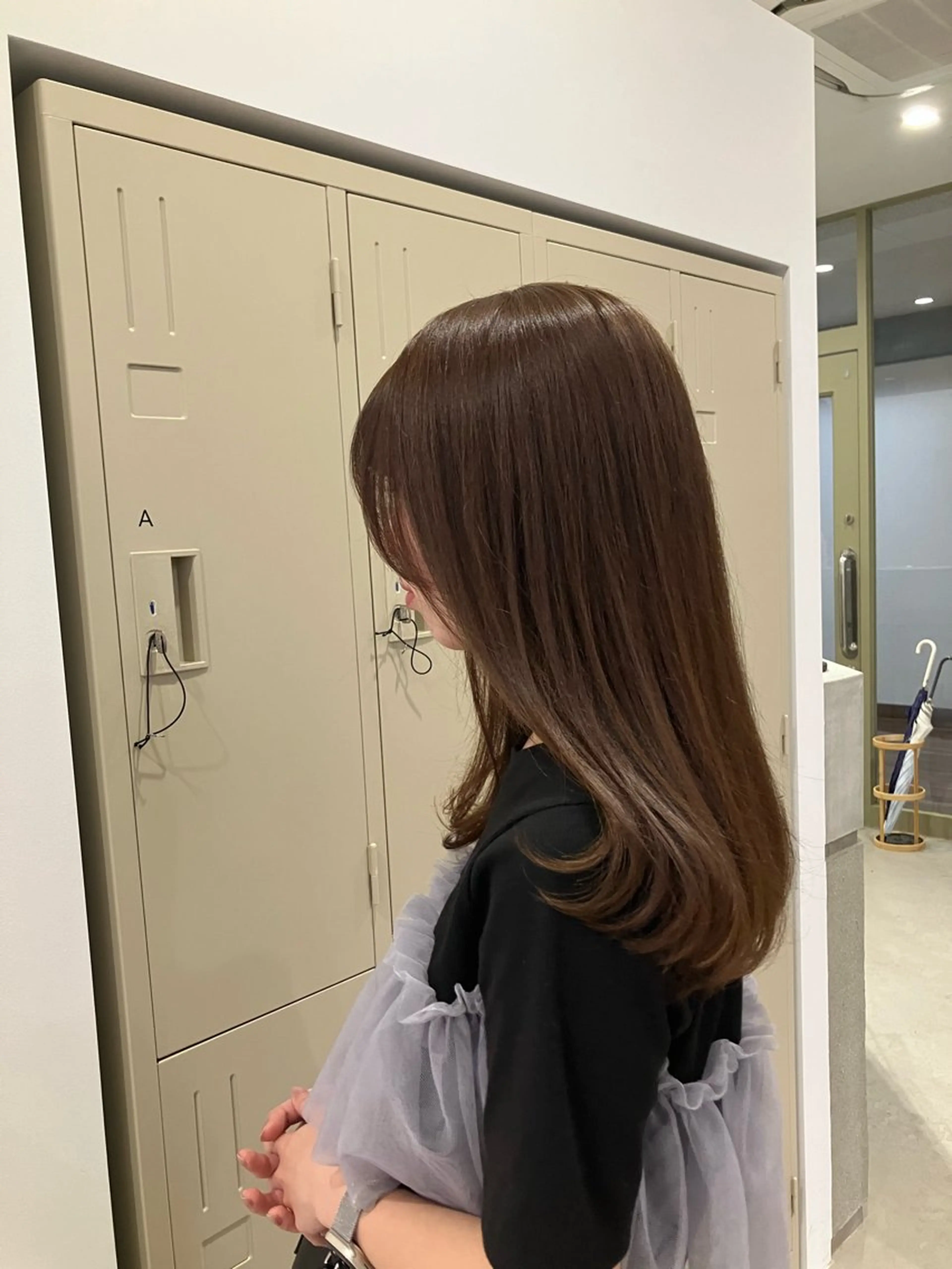 セミロング 平松 里穗のヘアスタイル