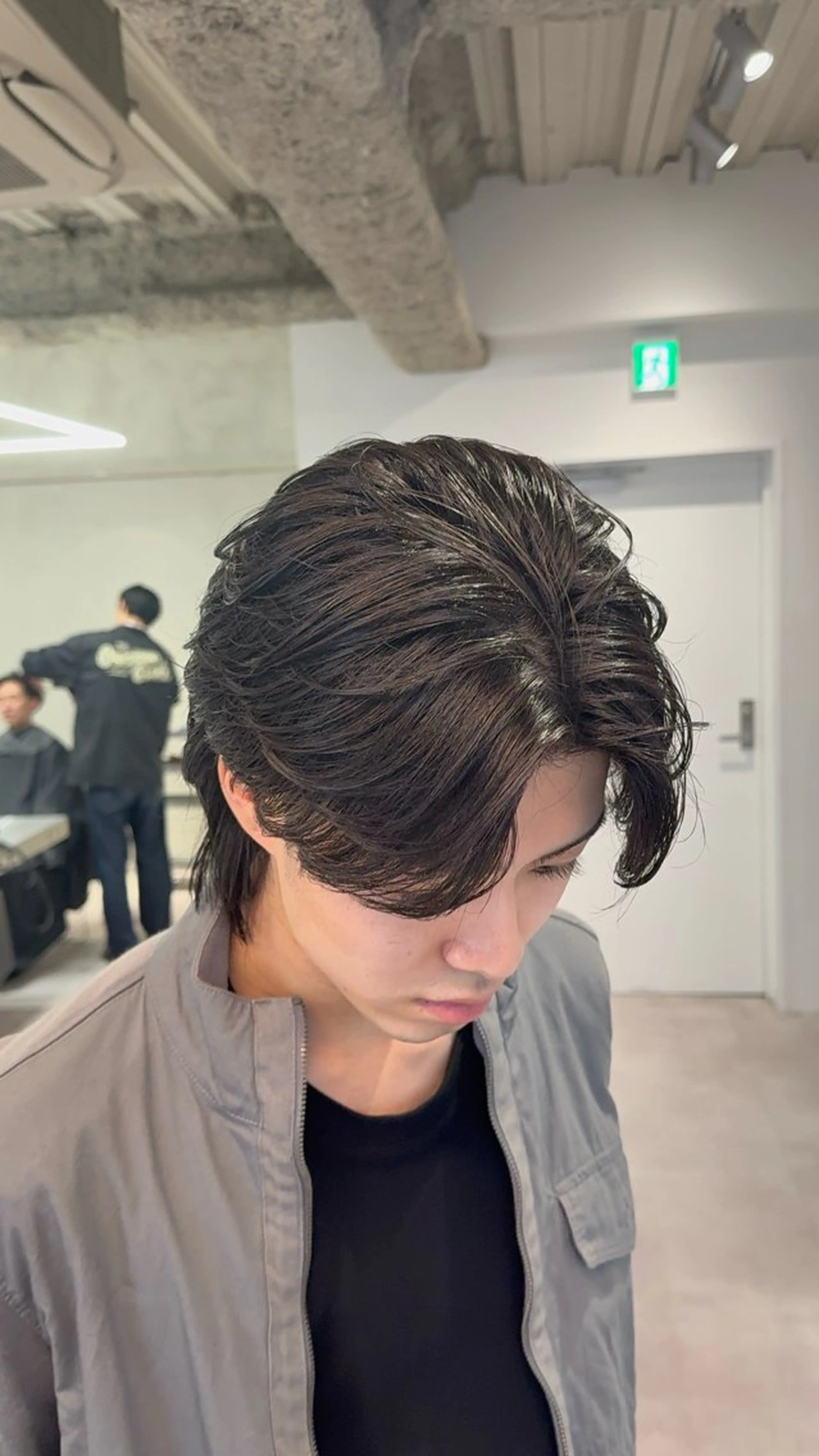 ショート メンズ センターパート メンズパーマ カット トリートメント 渋谷/パーマ /フェード/ 千尋のヘアスタイル