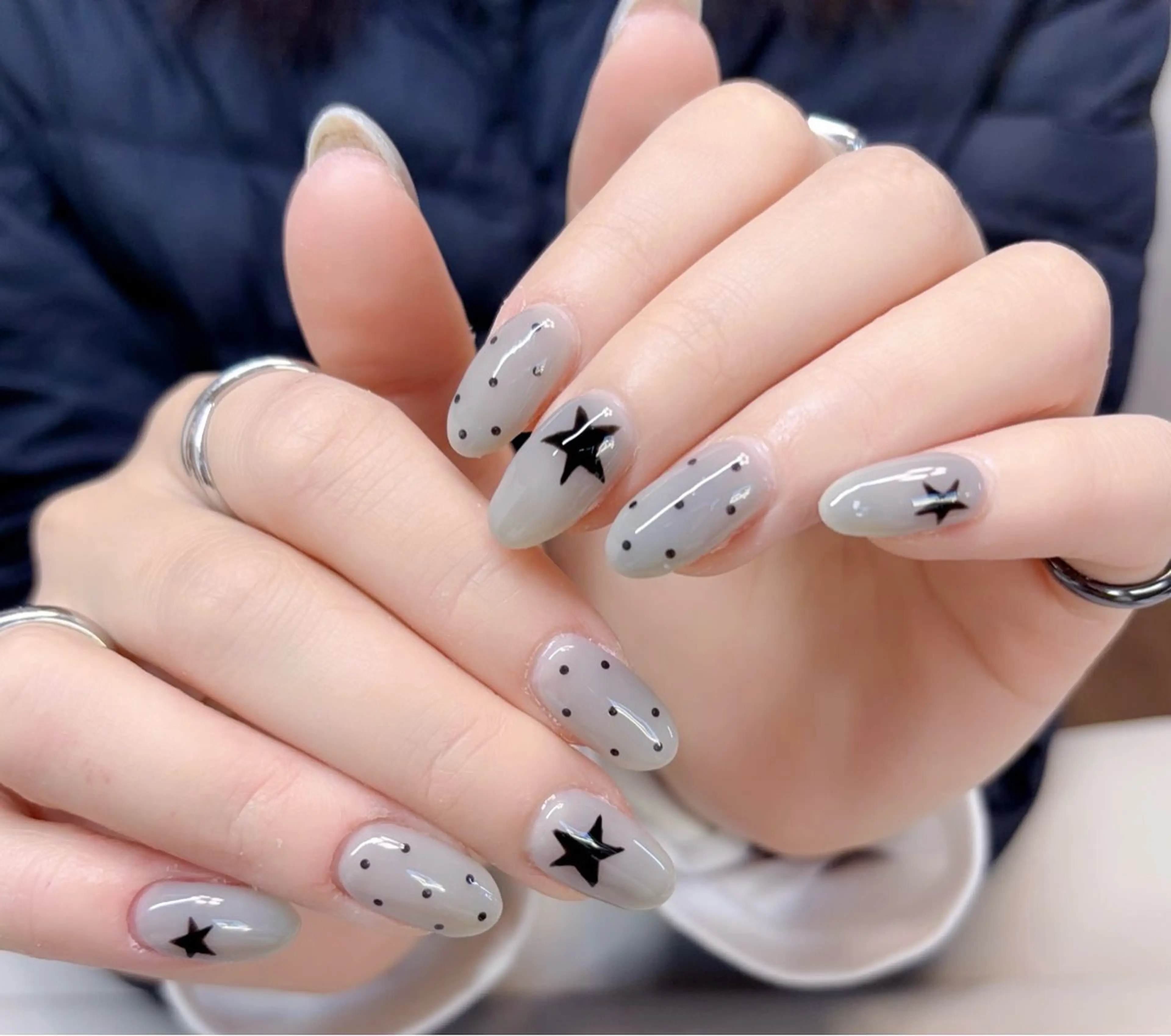ネイル アートネイル オーロラネイル ジェルネイル ガーリー キラキラネイル ハンドネイル Rika Nail salon 1のネイルデザイン