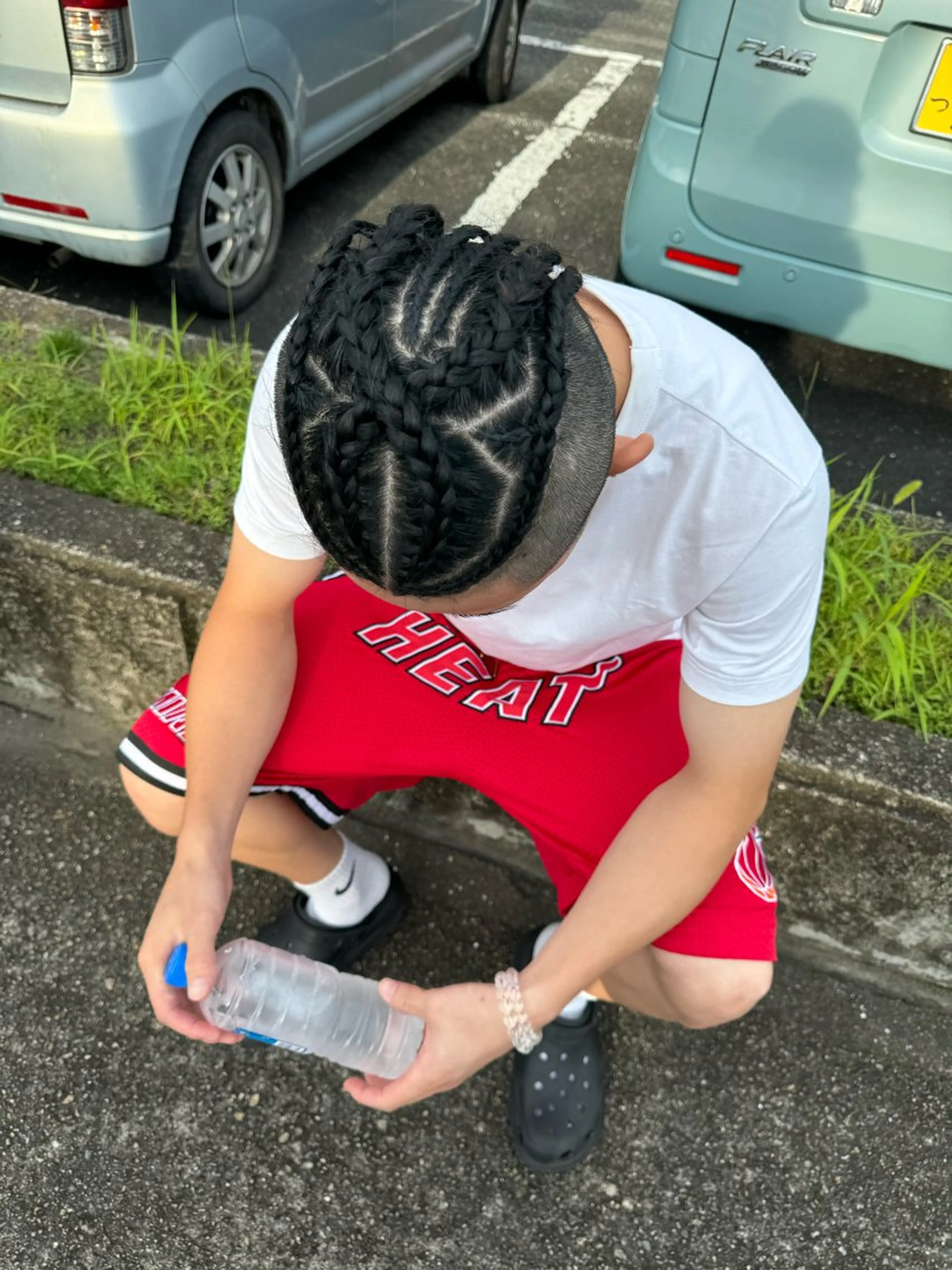 コーンロウ(ハーフ)の写真